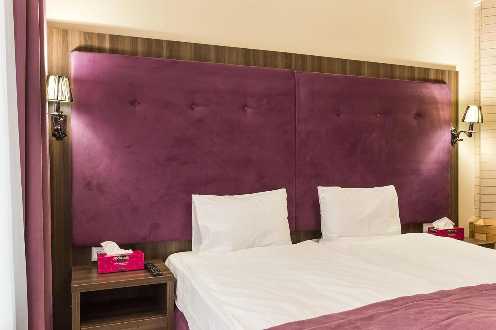 Bed in Hotel Baron