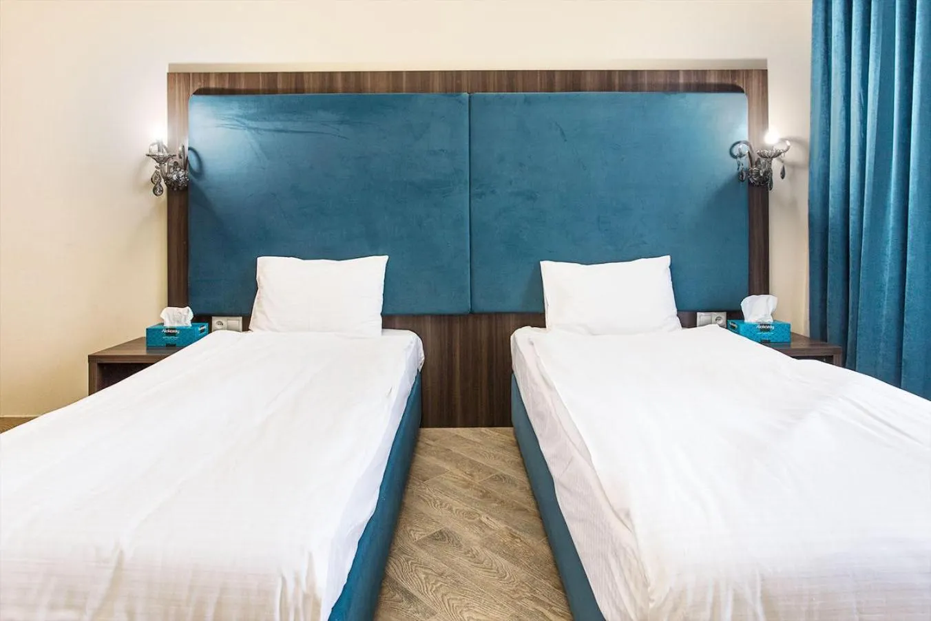 Bed in Hotel Baron