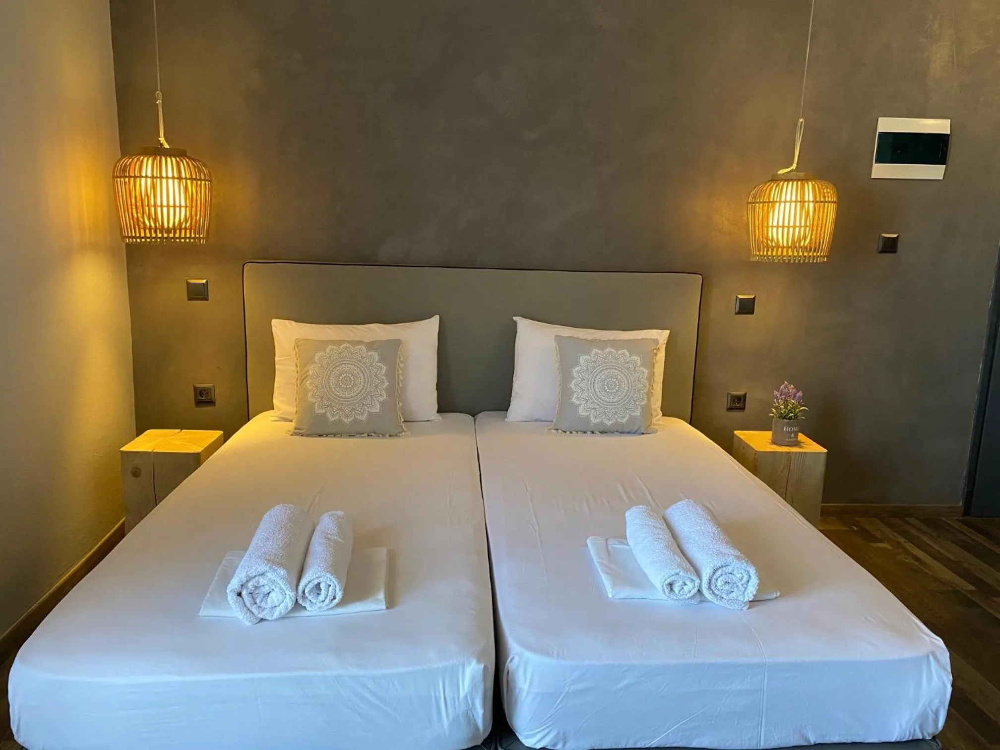Bed in Xenios Hotel