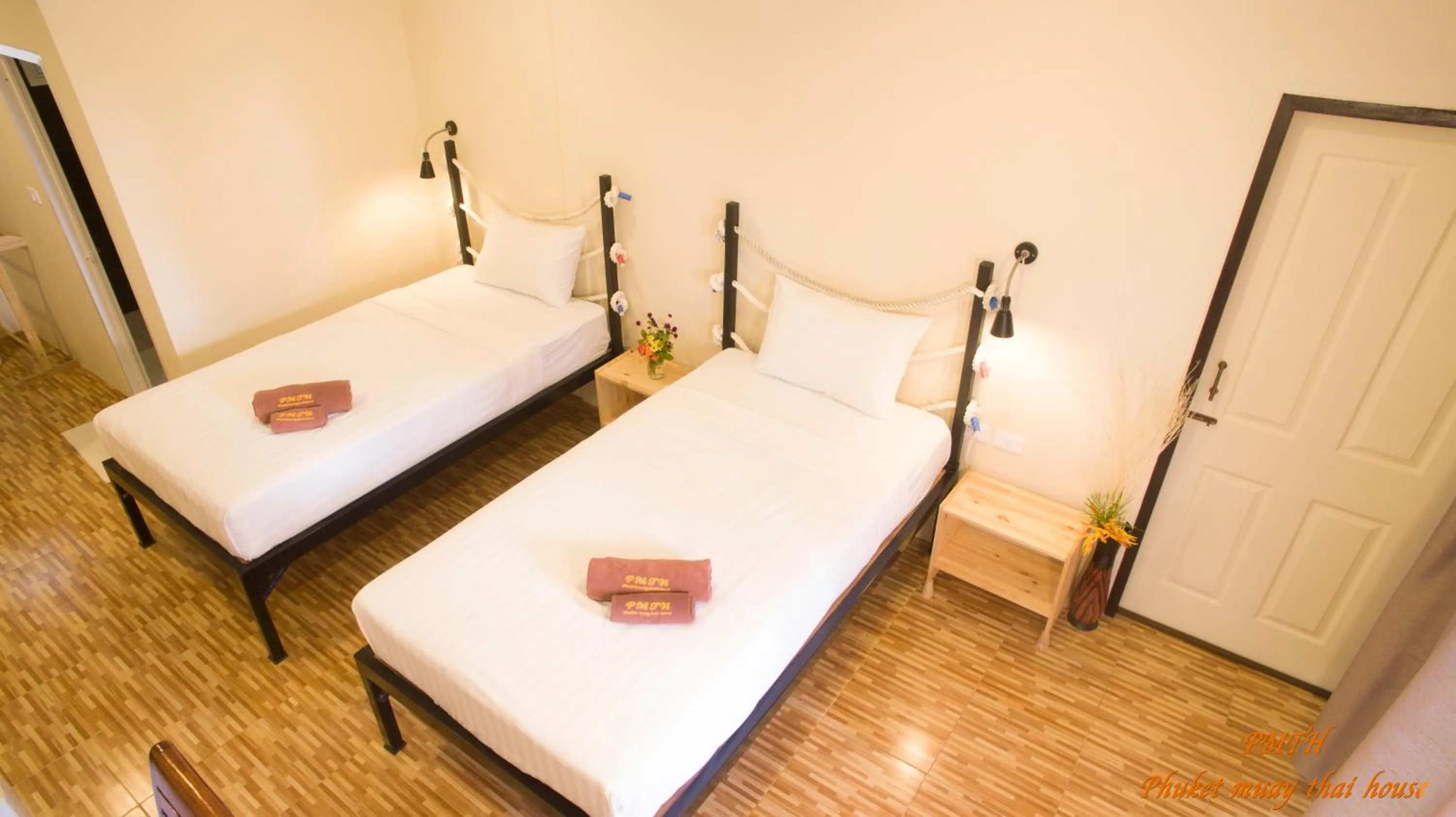 Bed in Phuket Muay Thai House