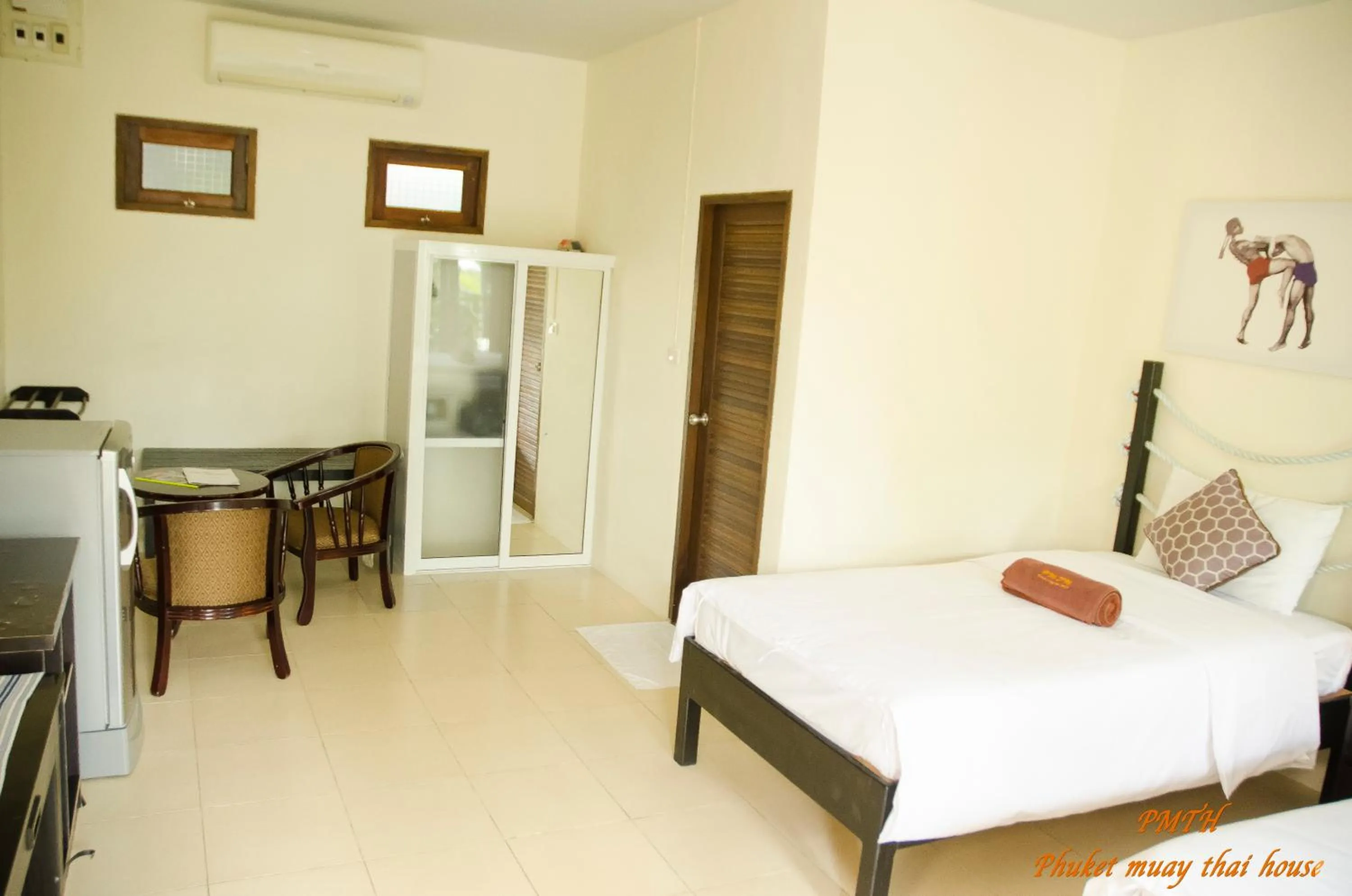 Bed in Phuket Muay Thai House