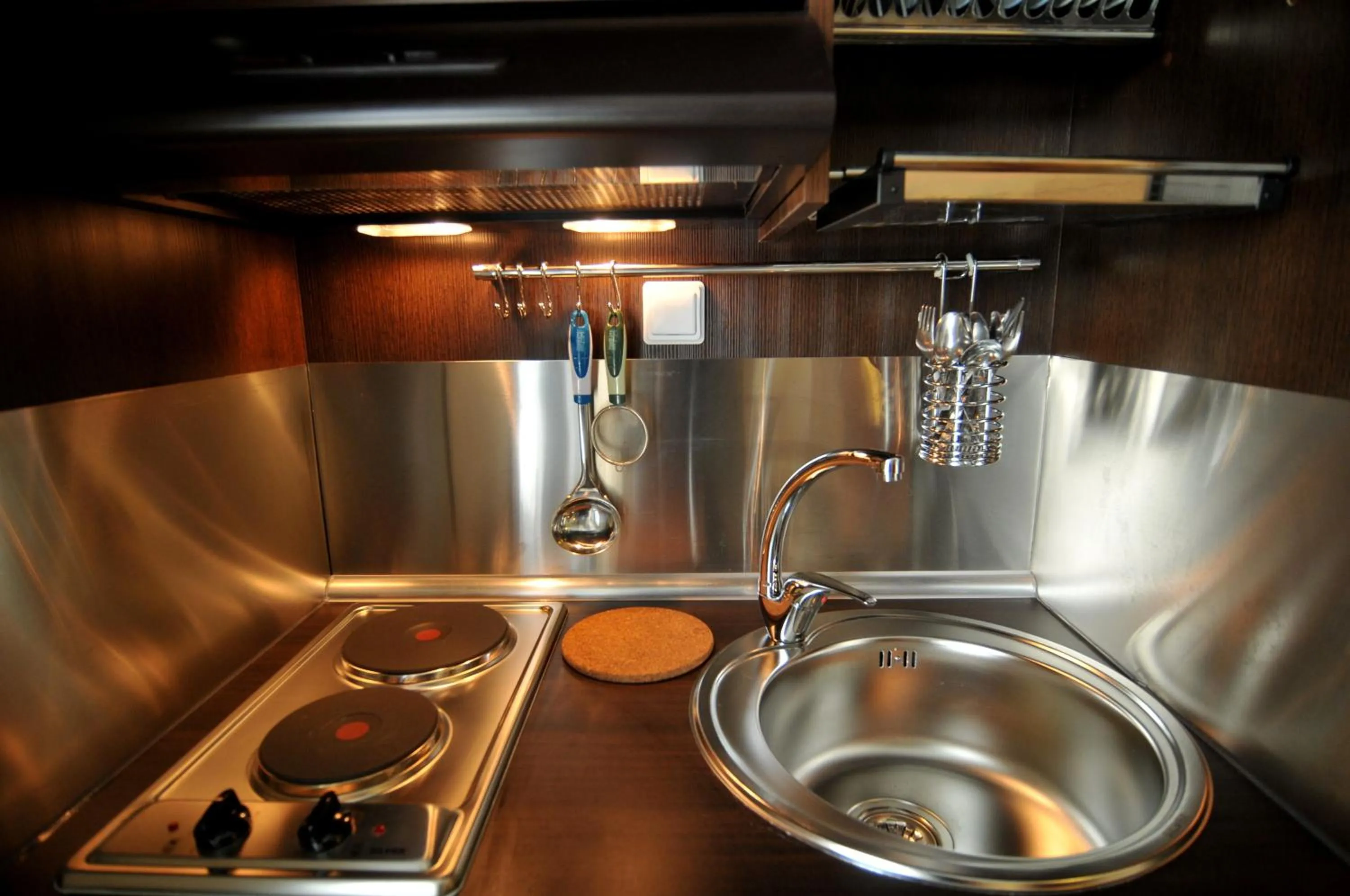 Kitchen or kitchenette in Panorama Inn Hotel