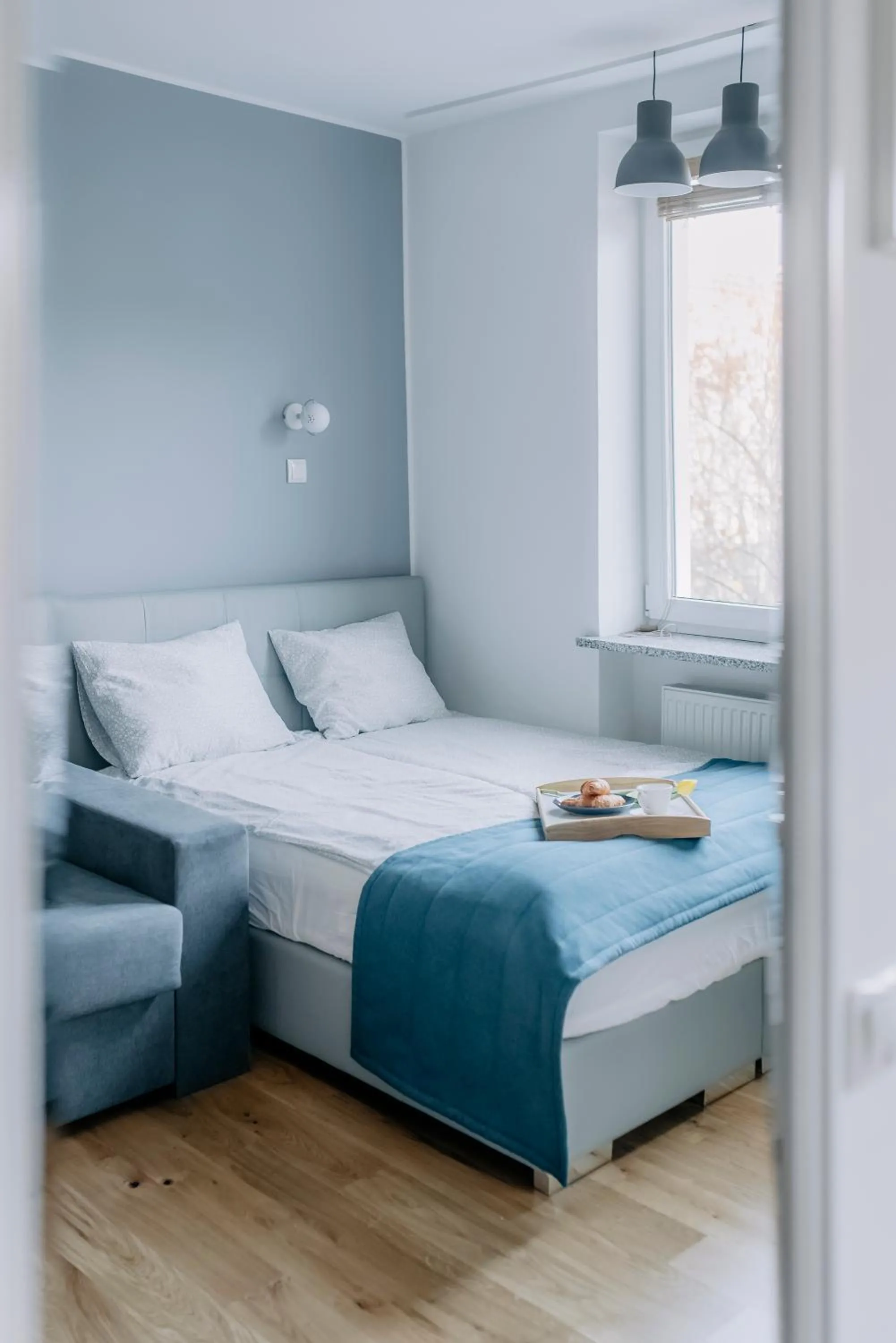 Bed in APARTEL Plac Zbawiciela Studio