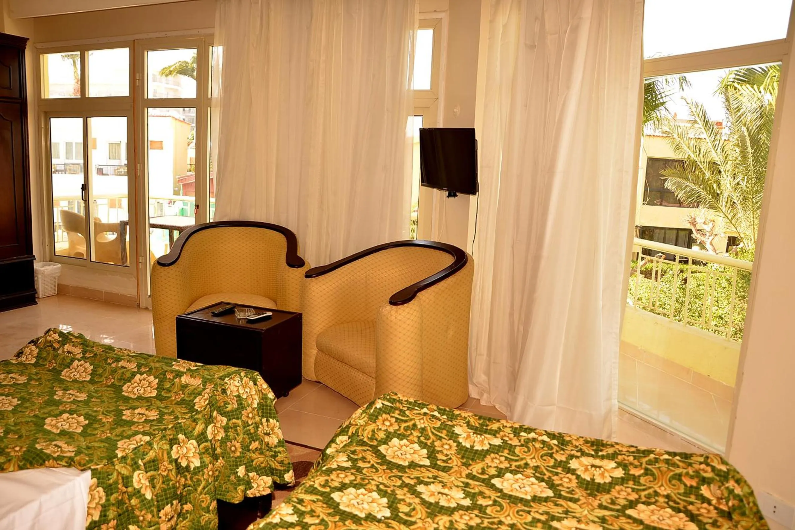 Bed in Sand Beach Resort