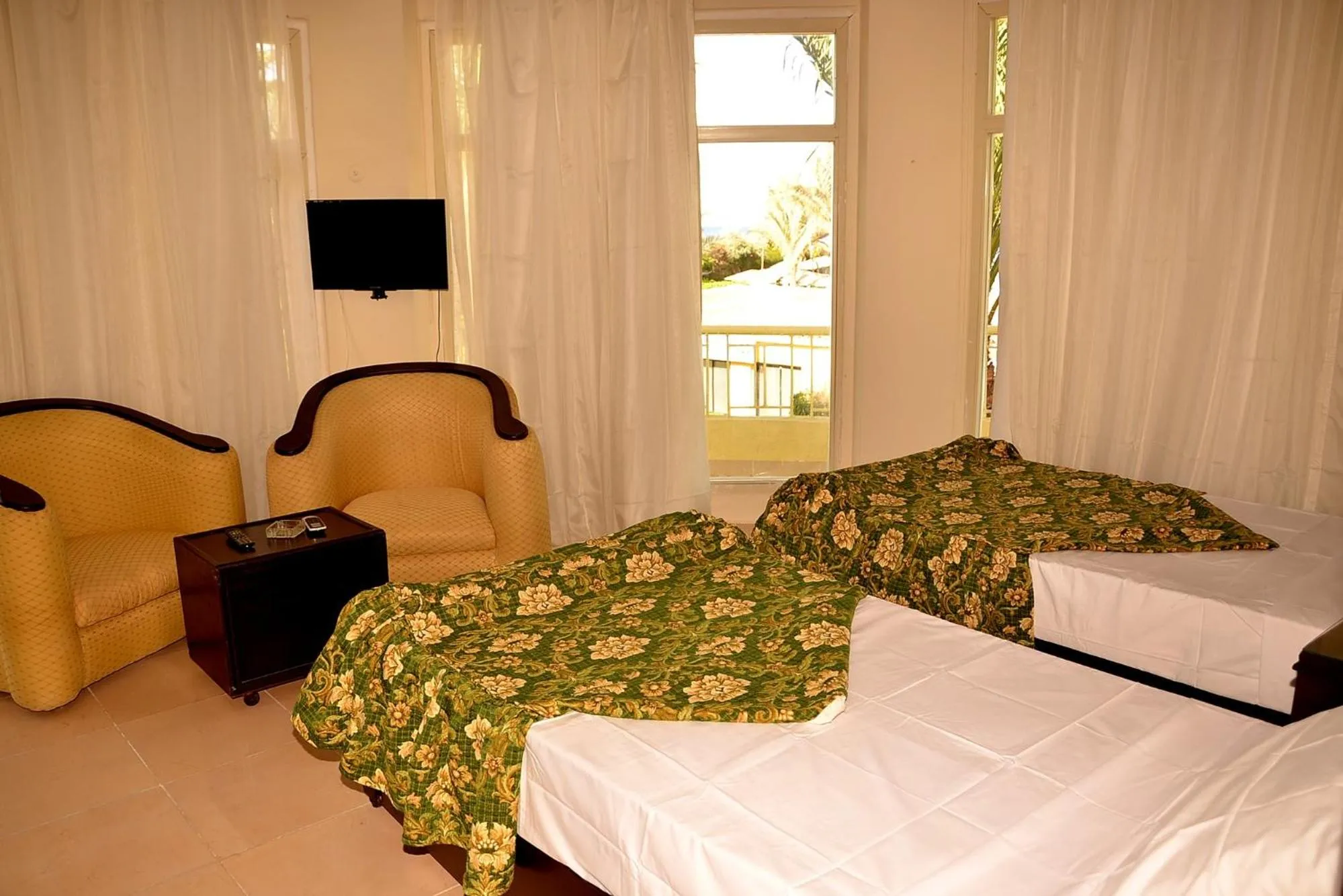 Bed in Sand Beach Resort