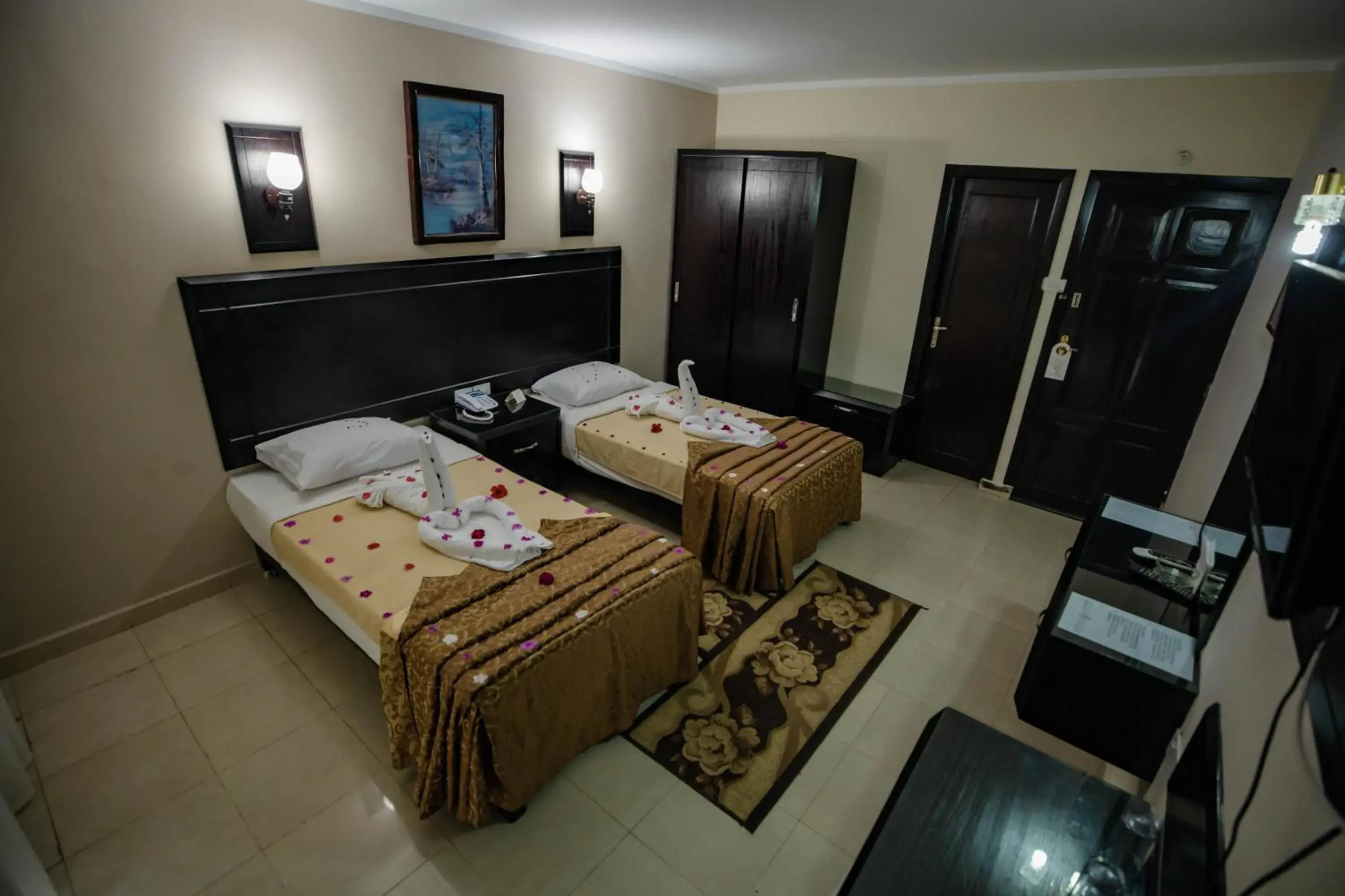 Bed in Sand Beach Resort