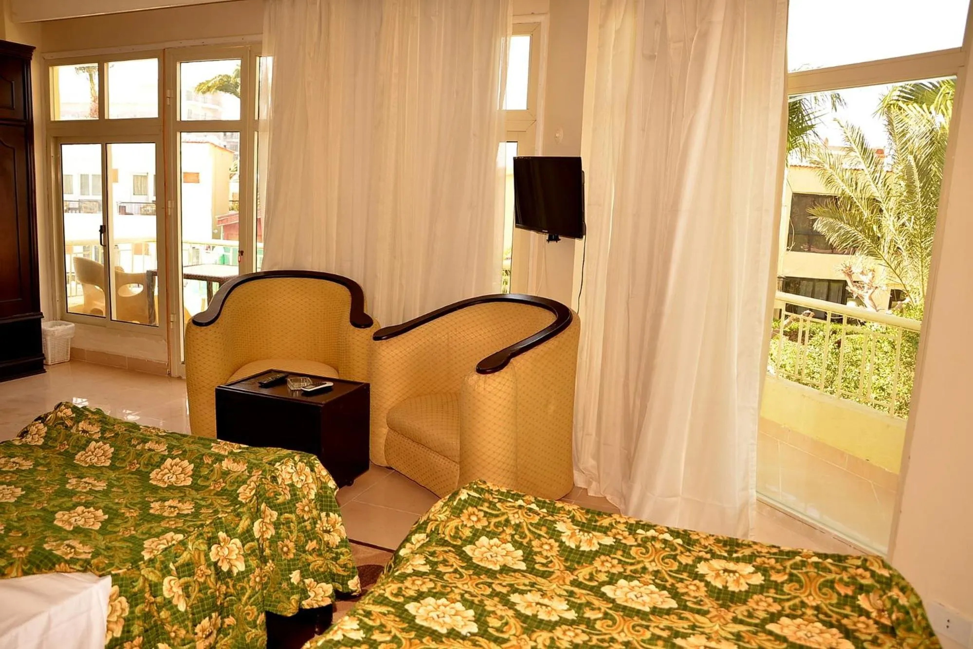 Bed in Sand Beach Resort