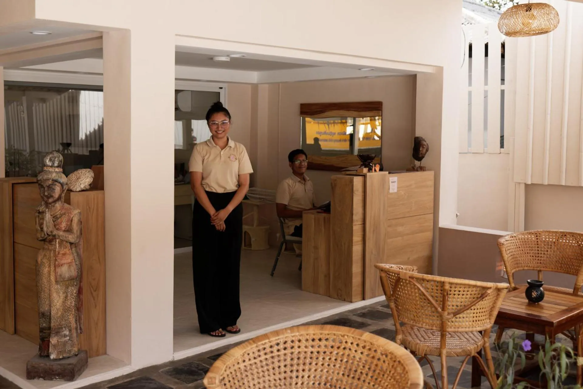 Staff in Blue Turtle Hotel Samui