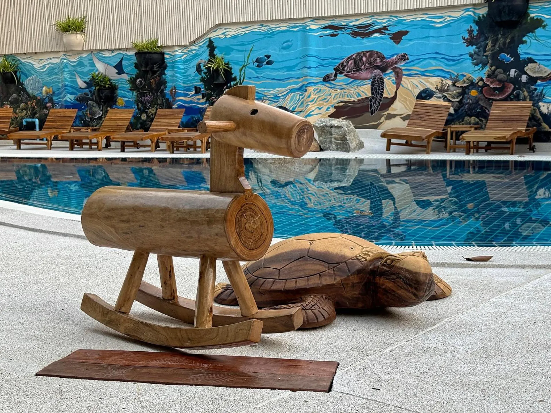 Children play ground in Blue Turtle Hotel Samui