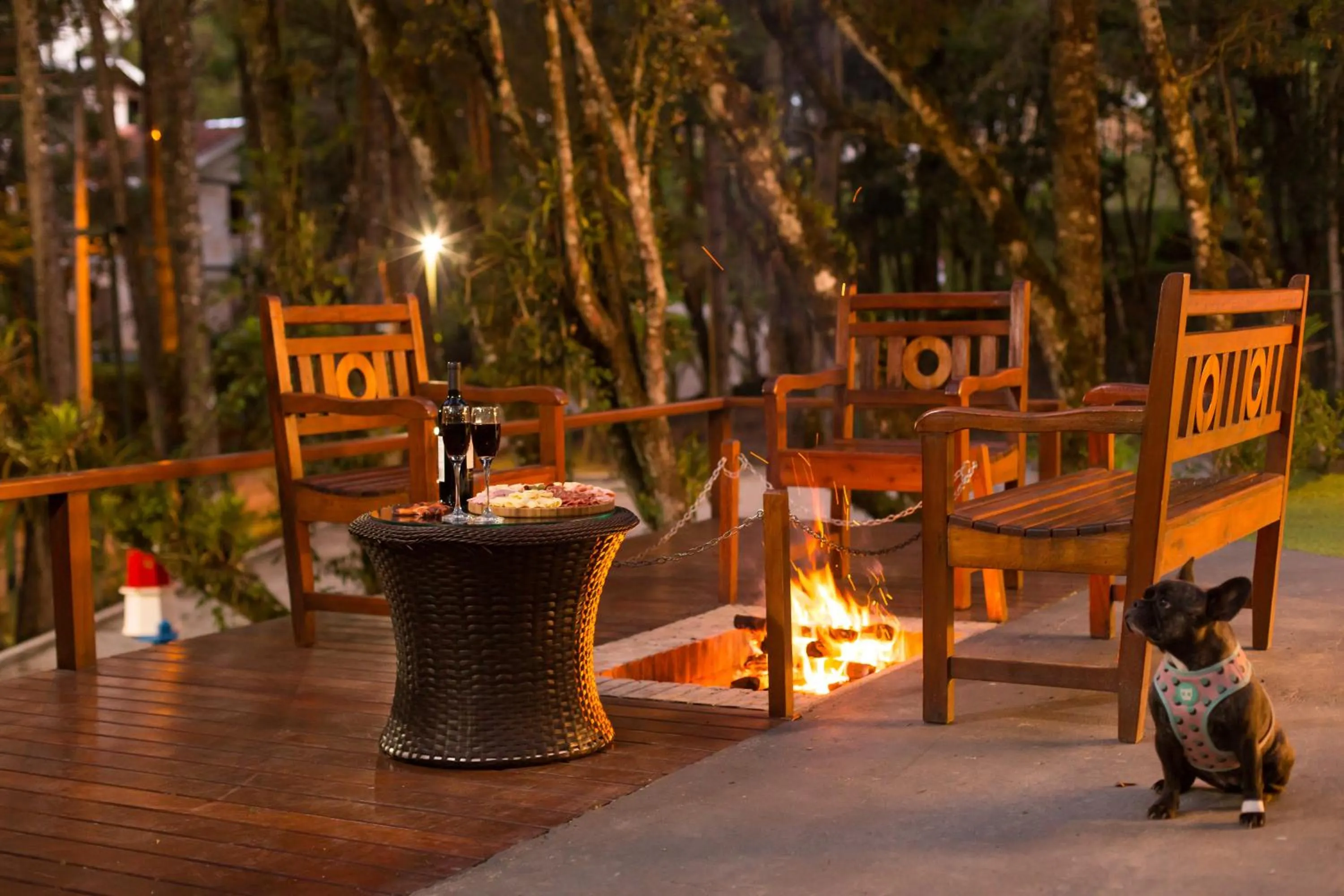 Seating area in Pousada Campos dos Holandeses - Campos do Jordao