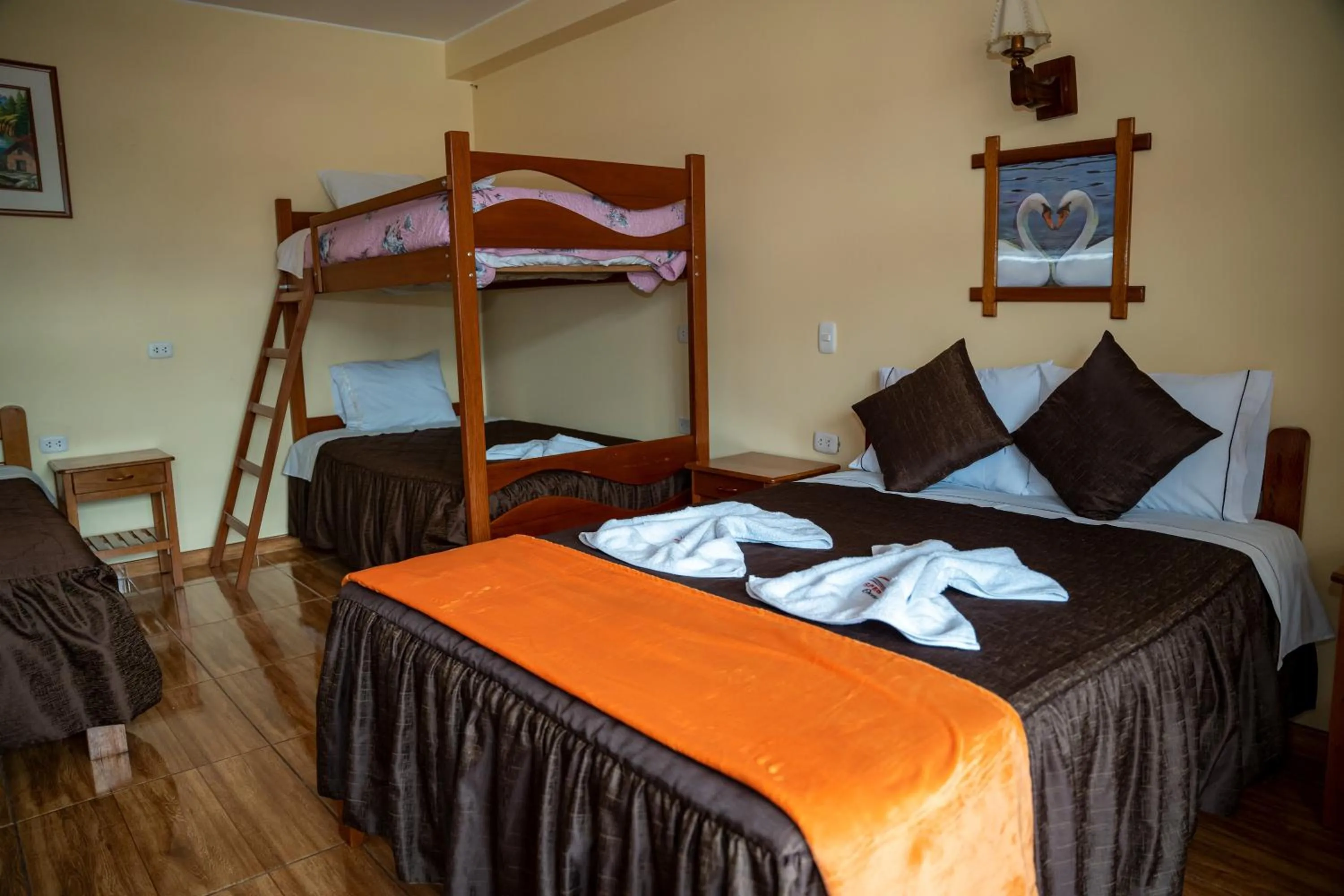 Bed in Hospedaje Chimy