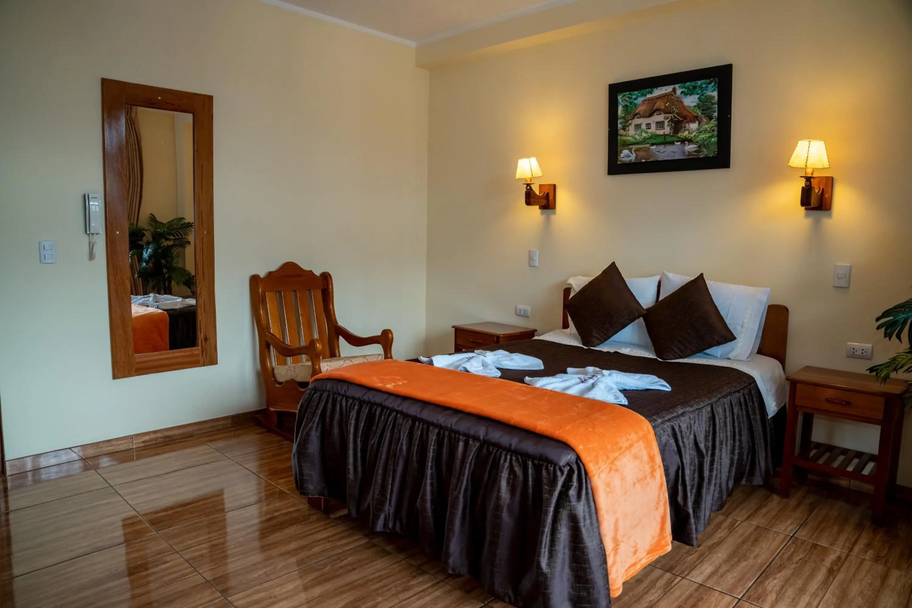 Bed in Hospedaje Chimy