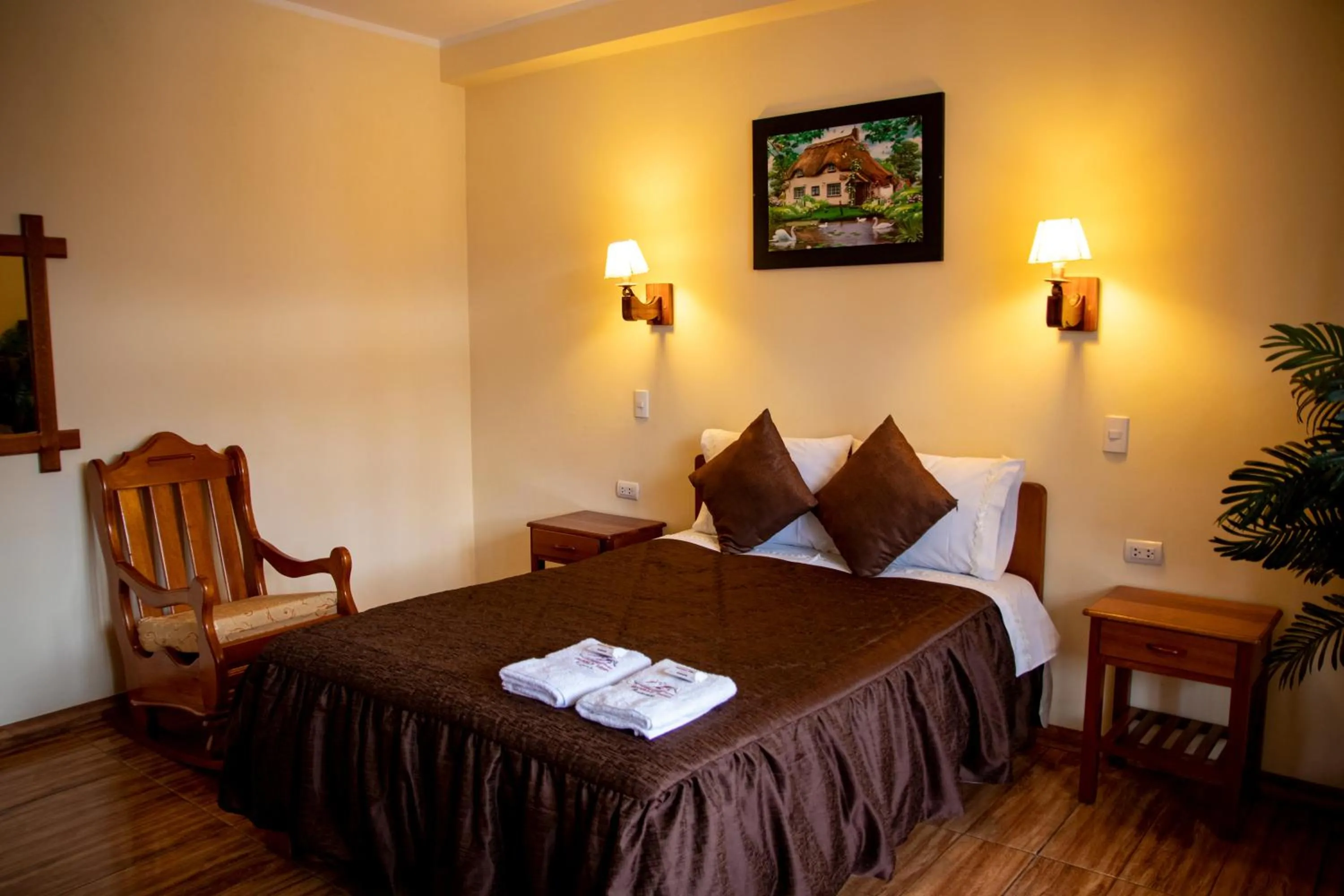 Bed in Hospedaje Chimy