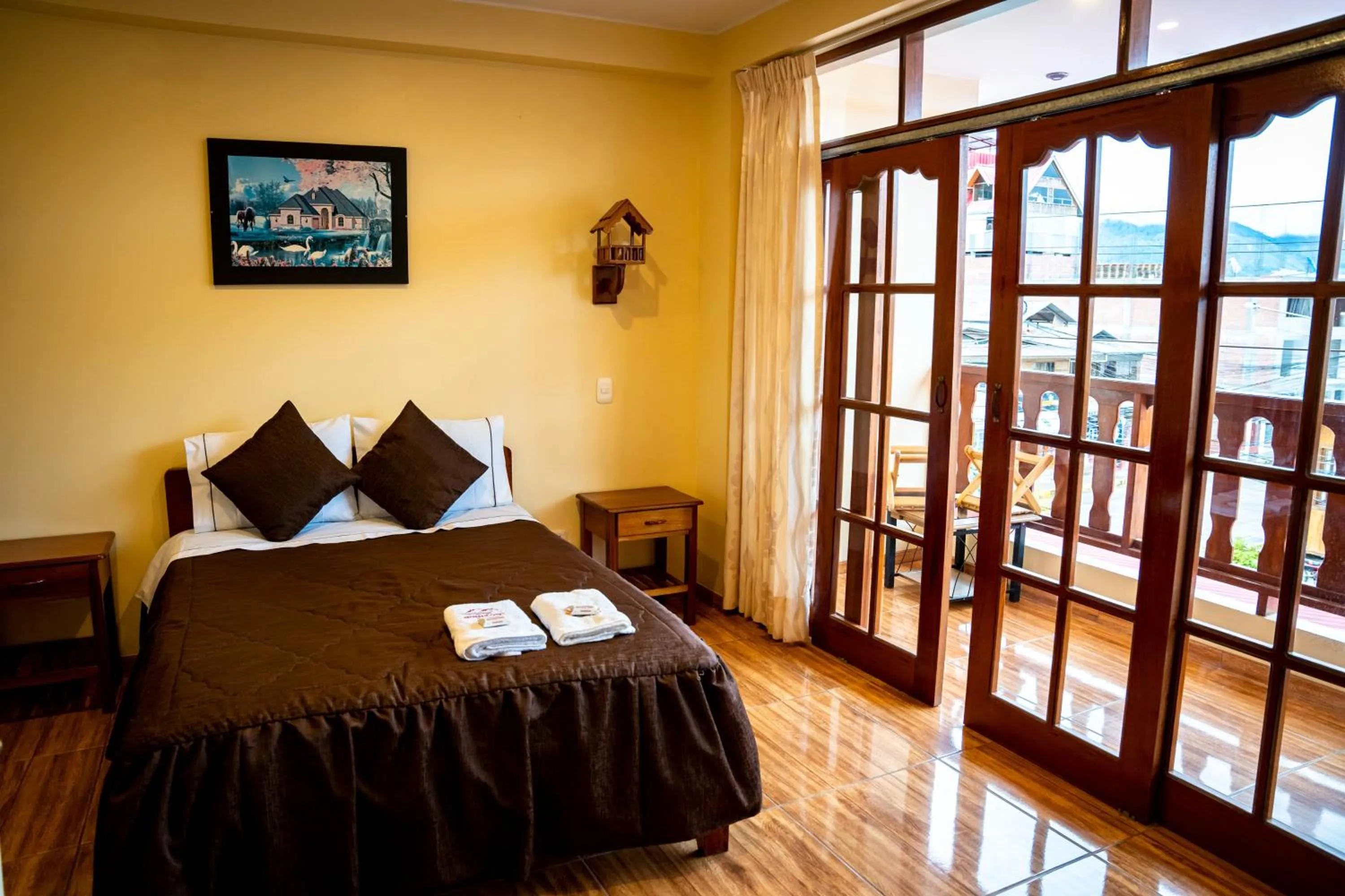 Bed in Hospedaje Chimy