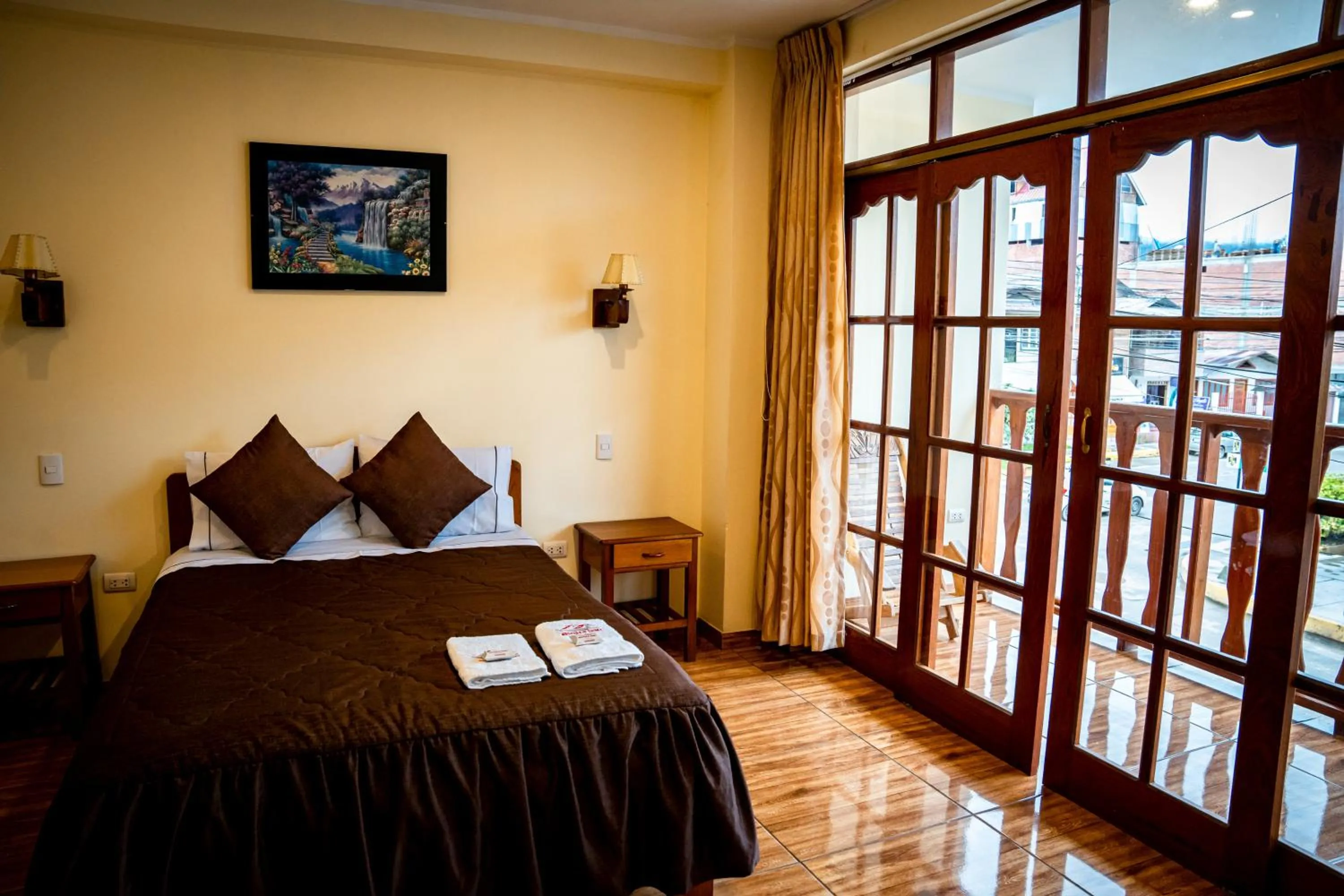 Bed in Hospedaje Chimy