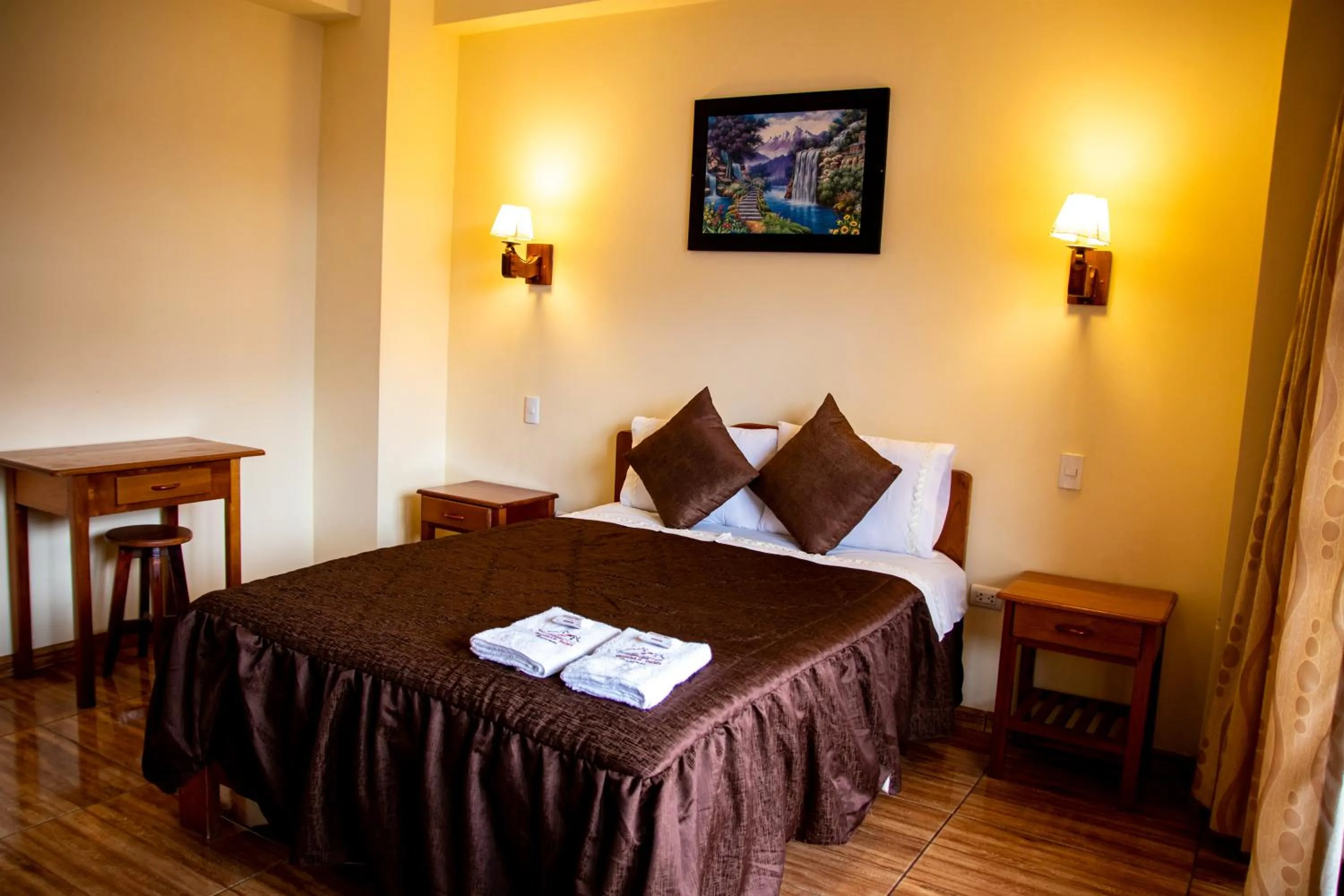 Bed in Hospedaje Chimy