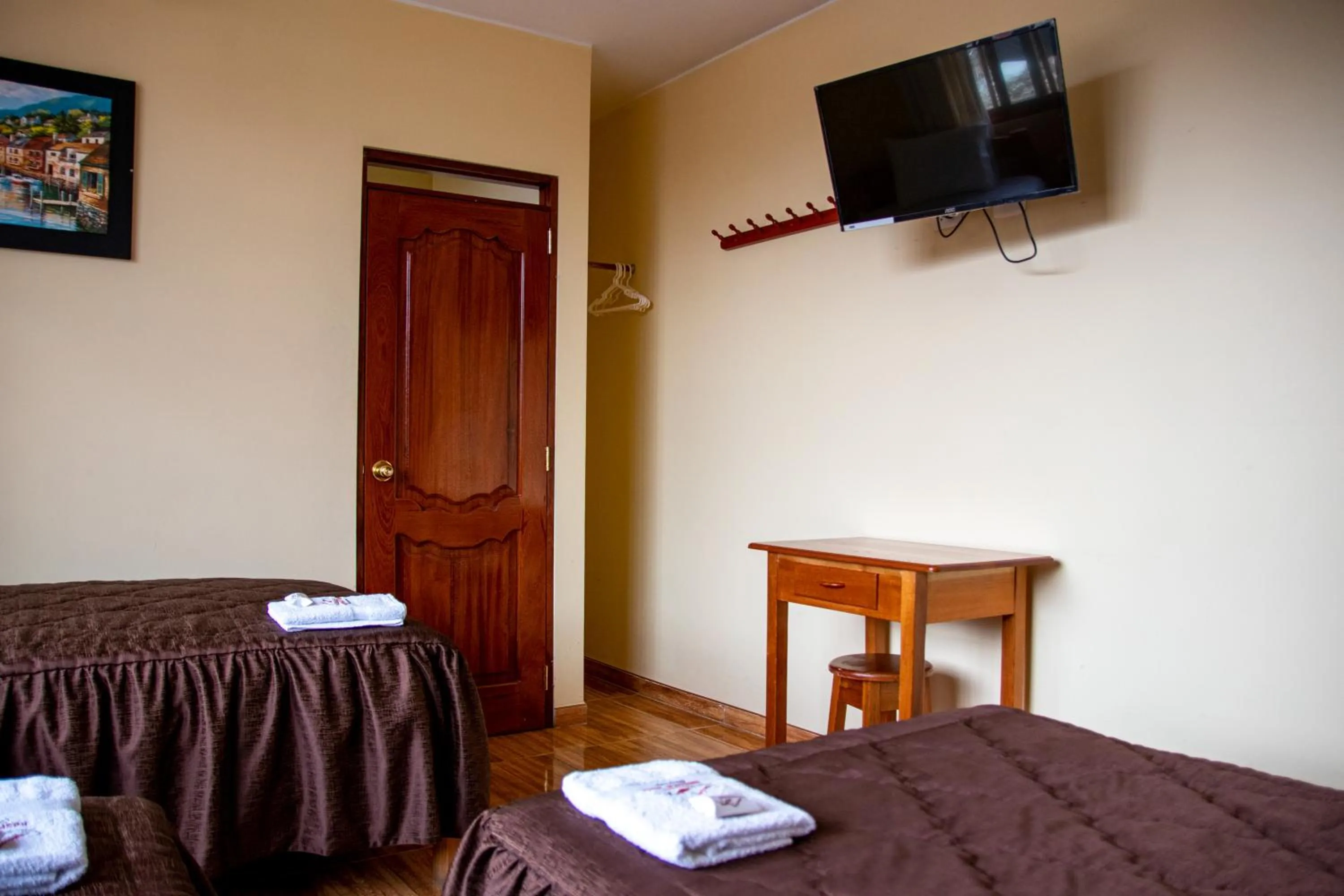 Bed in Hospedaje Chimy