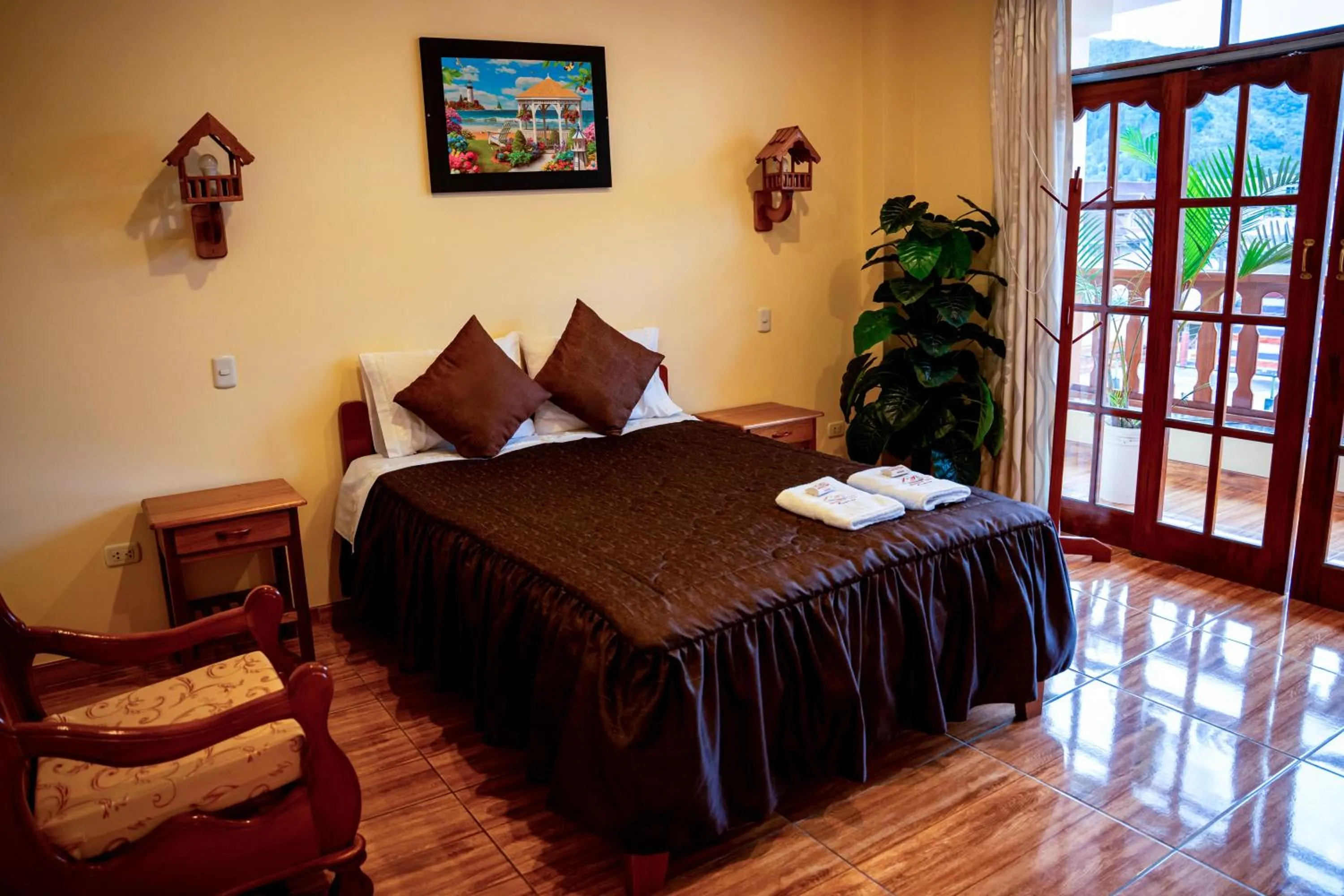 Bed in Hospedaje Chimy