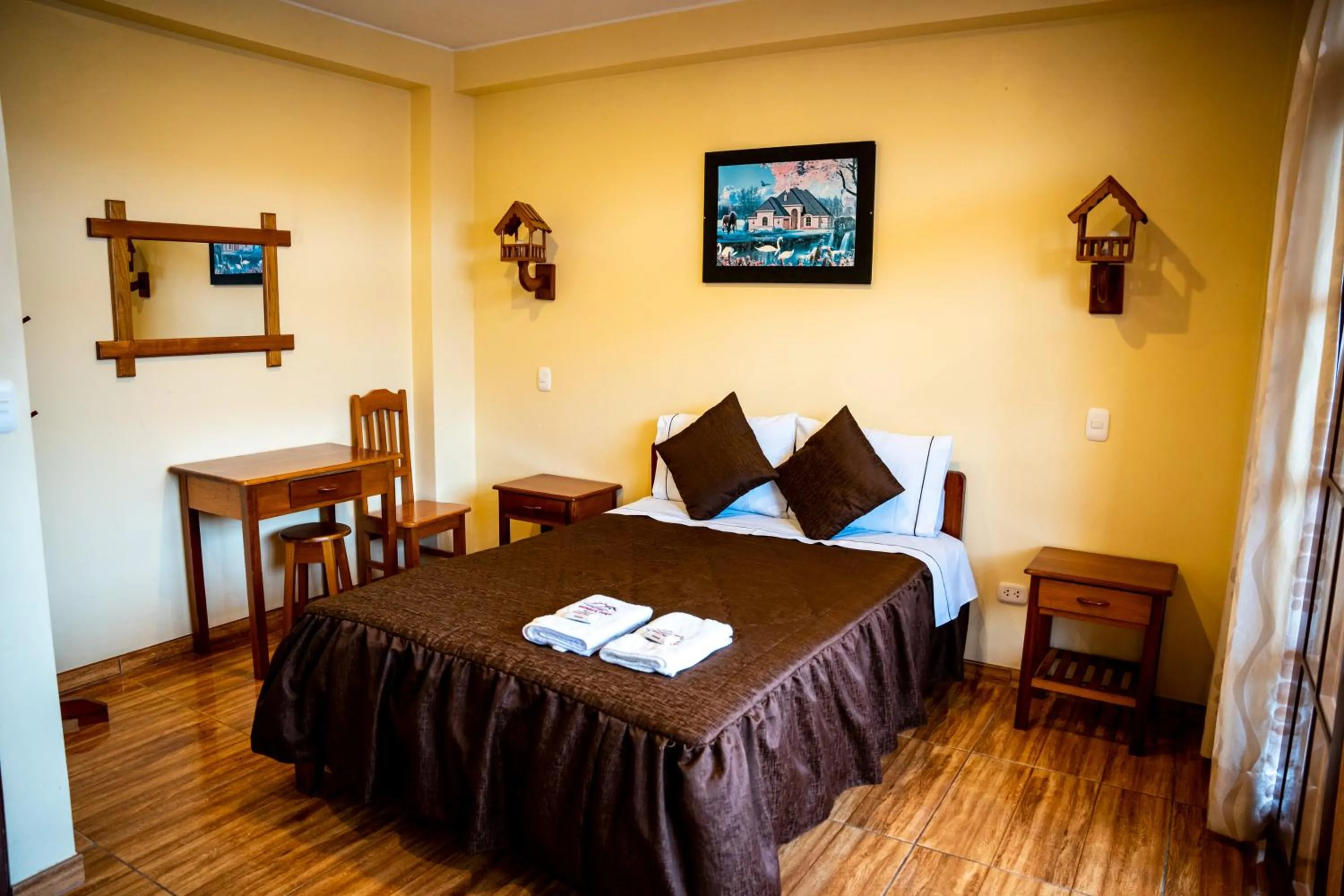 Bed in Hospedaje Chimy