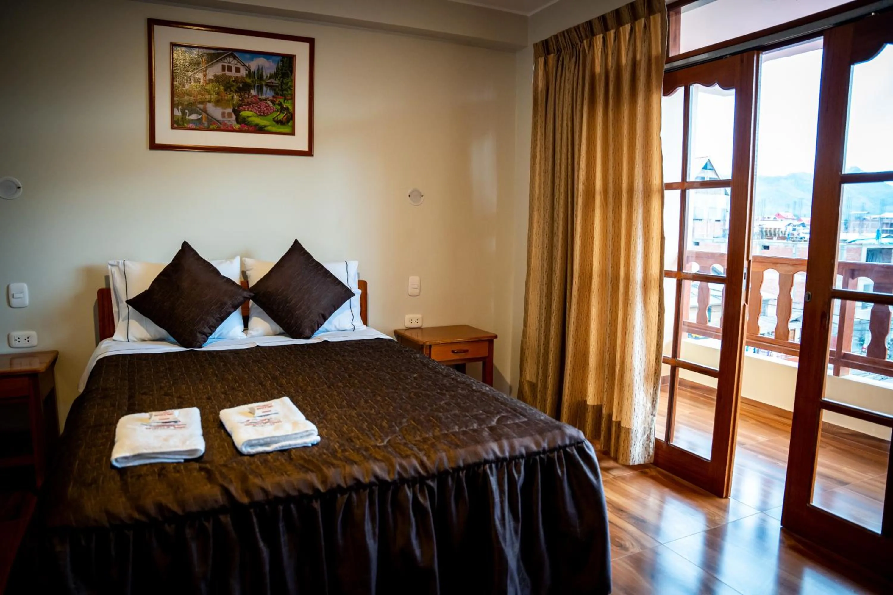 Bed in Hospedaje Chimy