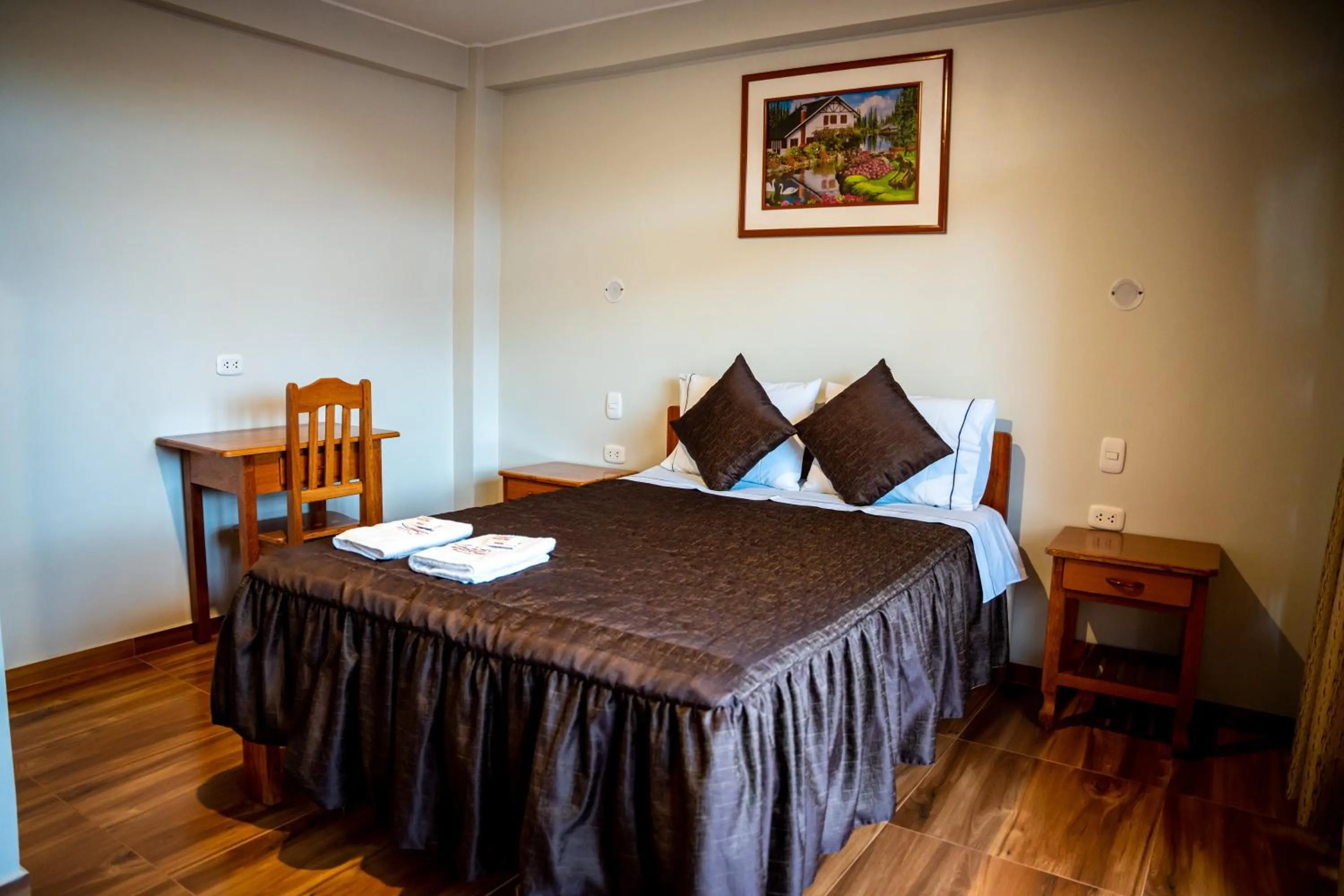 Bed in Hospedaje Chimy