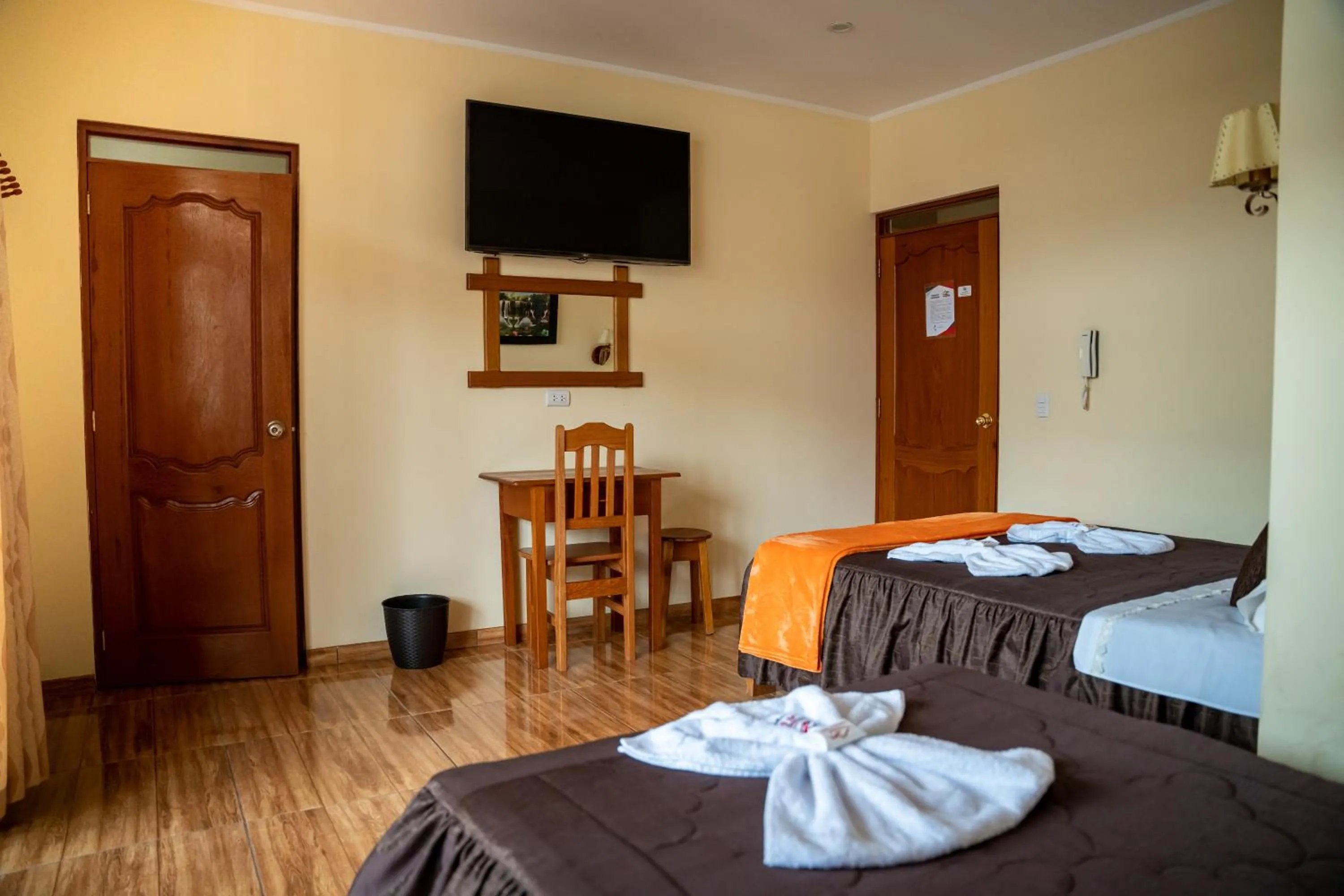 Bed in Hospedaje Chimy