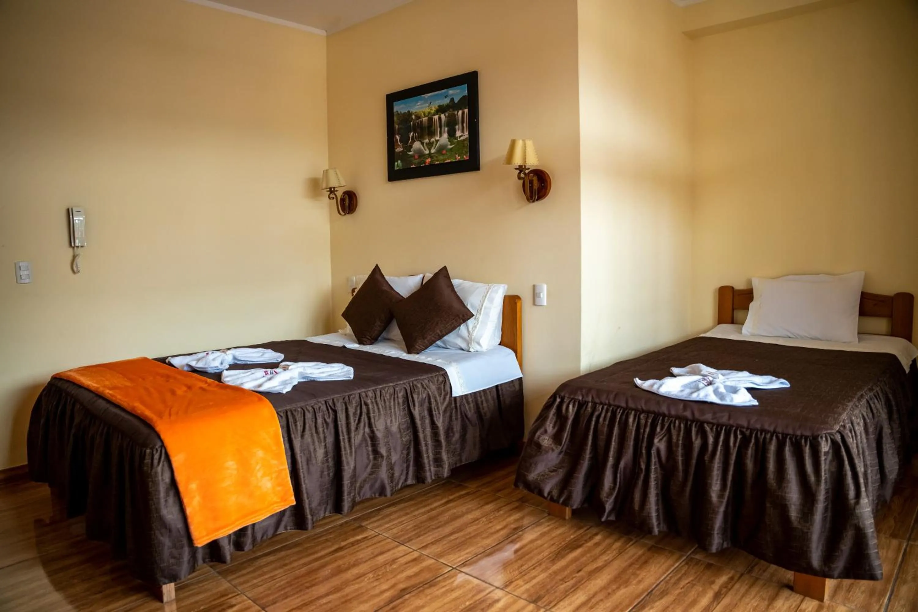 Bed in Hospedaje Chimy