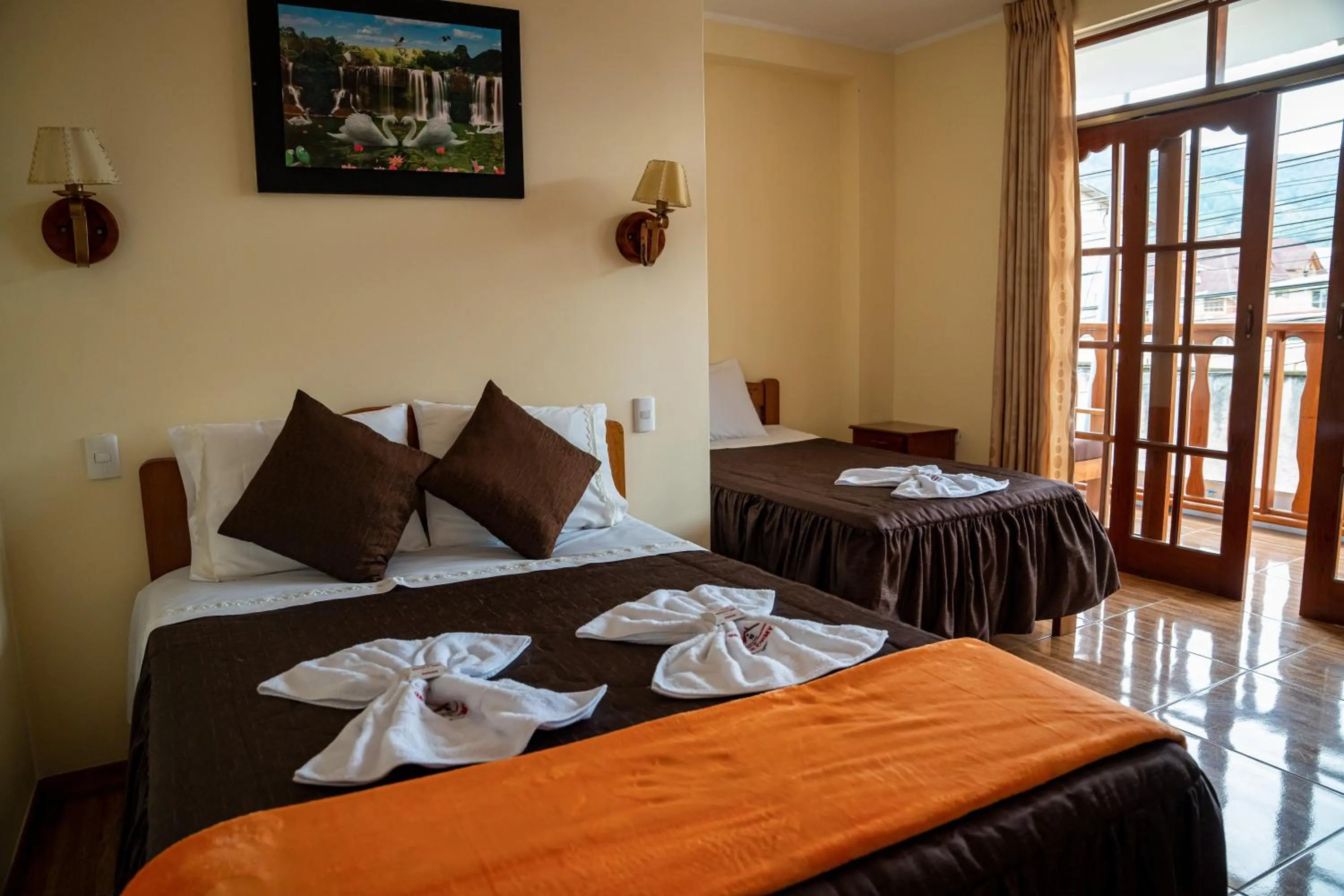 Bed in Hospedaje Chimy