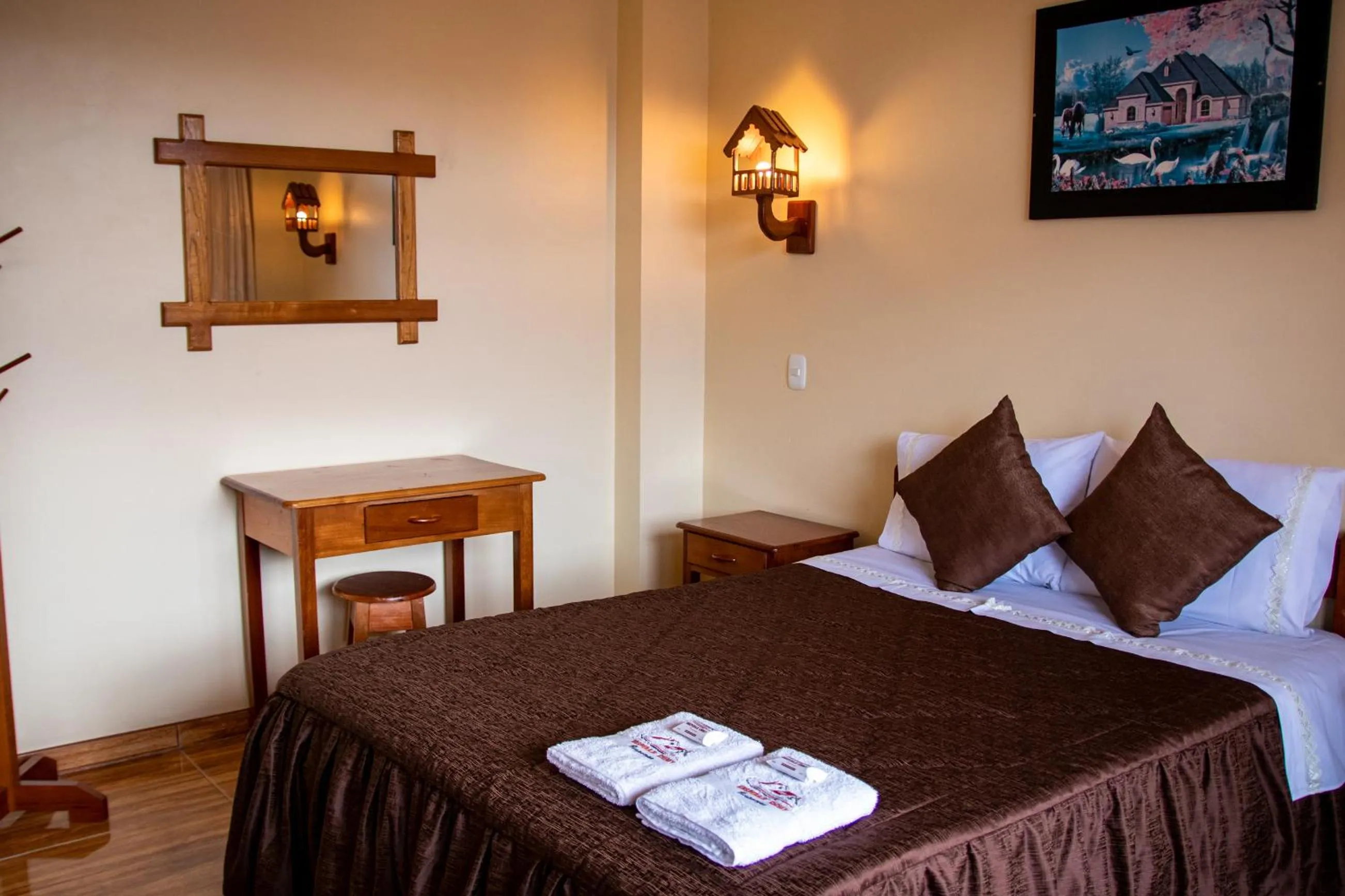 Bed in Hospedaje Chimy