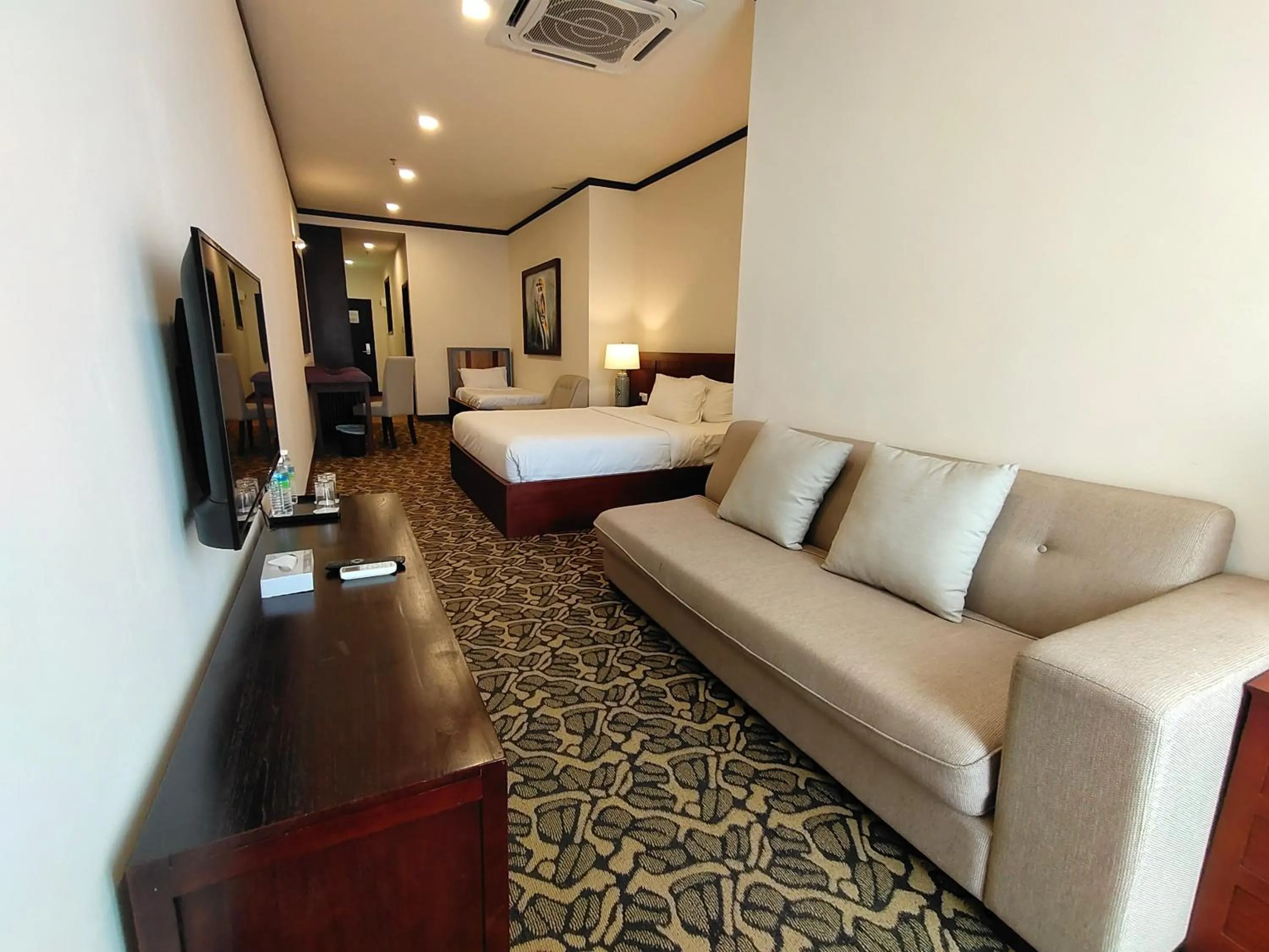 View (from property/room), Bed in Riviera Suites Melaka