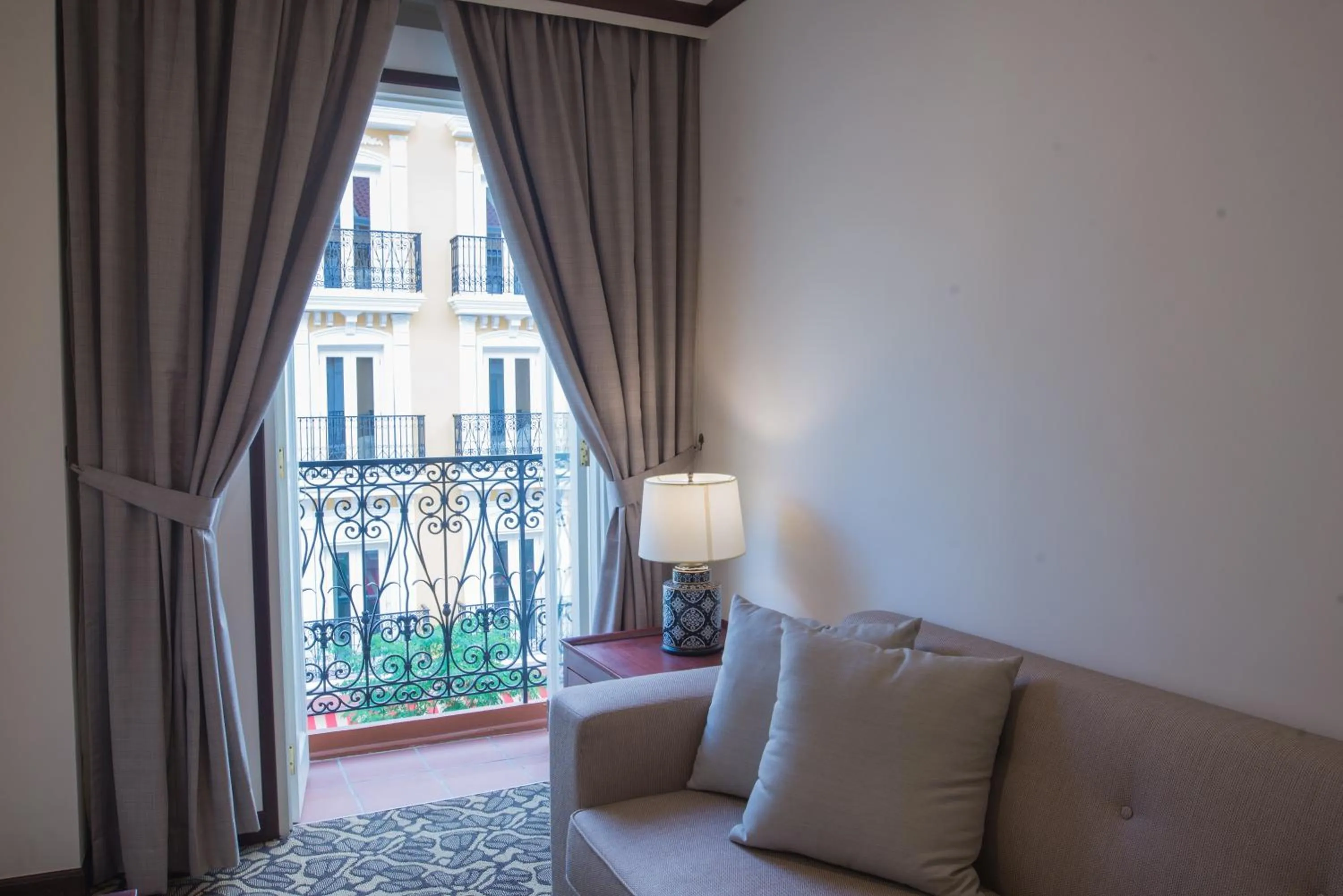 Seating area in Riviera Suites Melaka