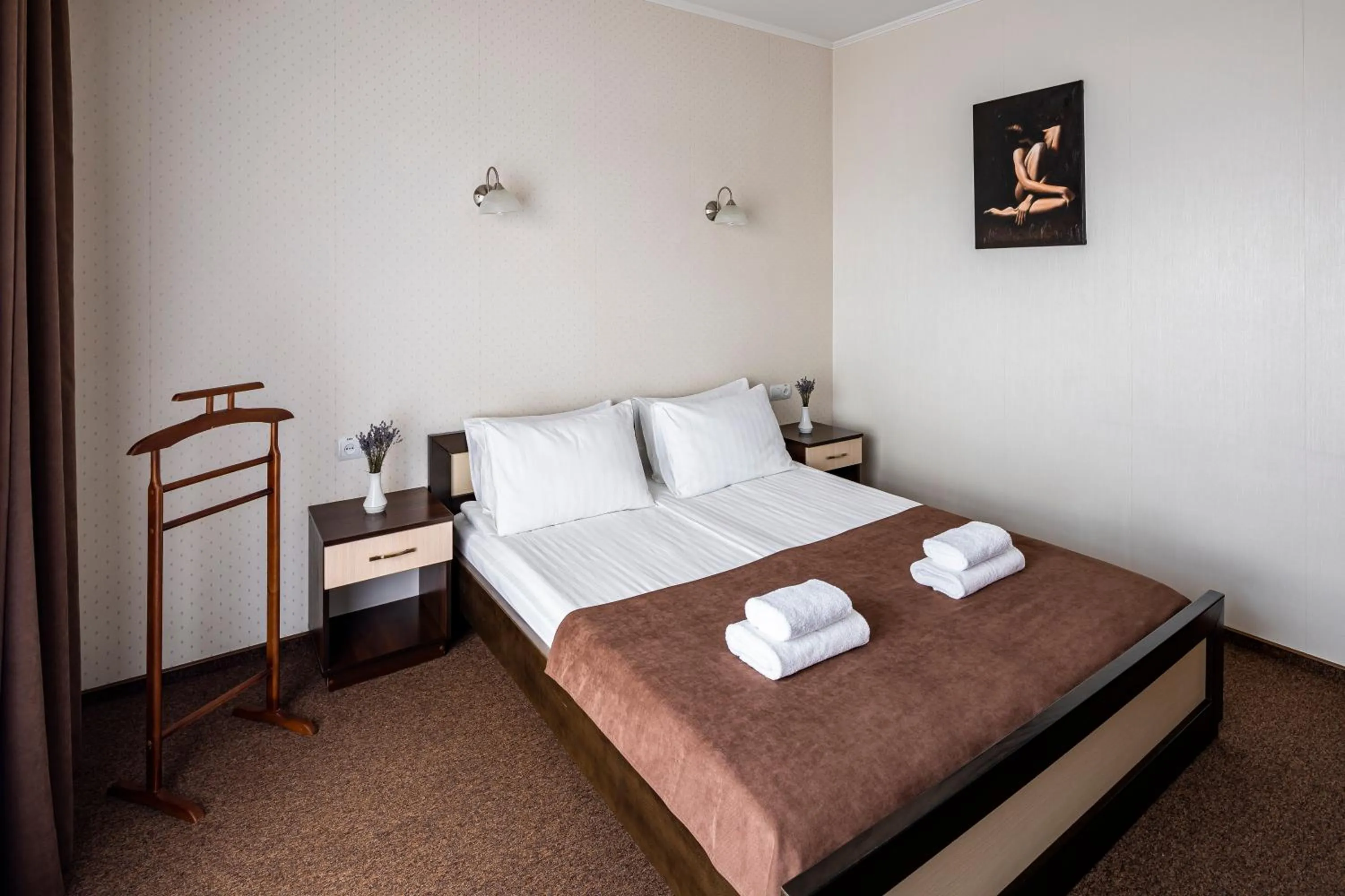 Bed in Hotel Galaktika