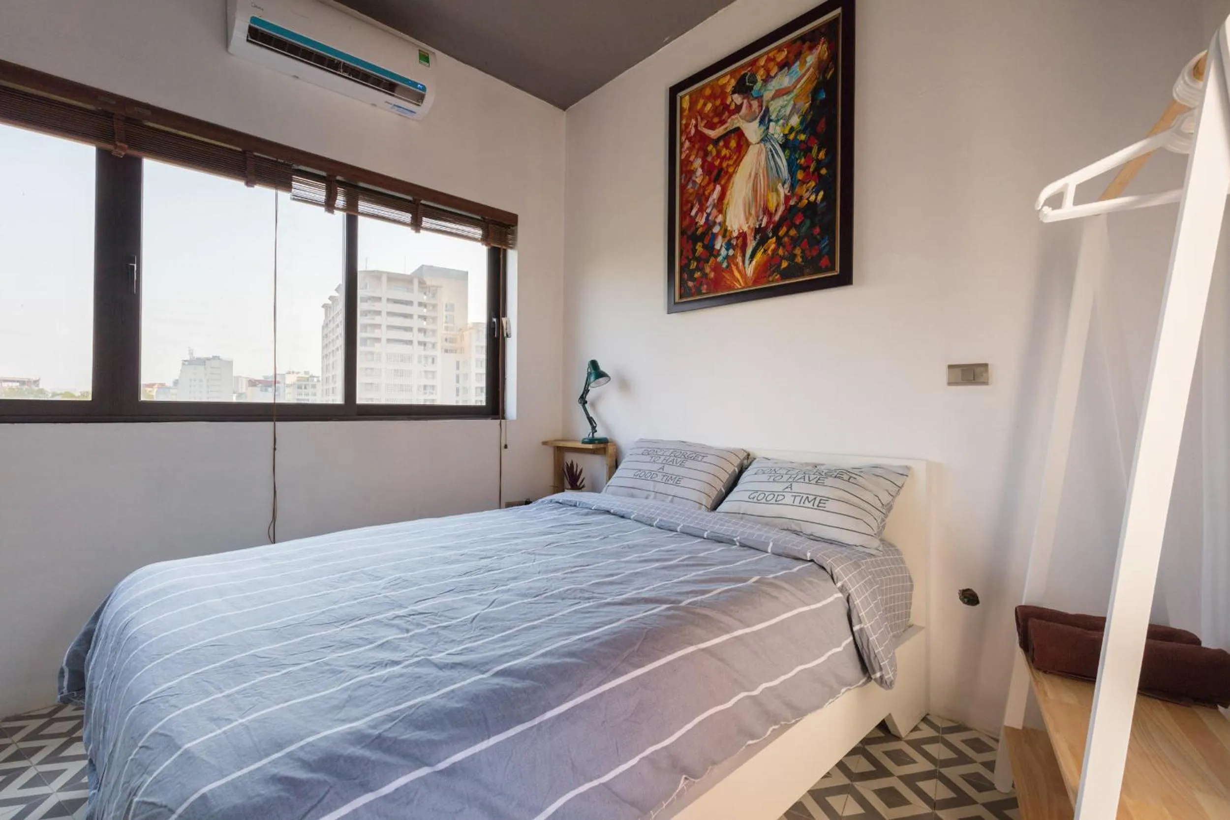 Bed in SaziHome Le Thanh Tong Hanoi