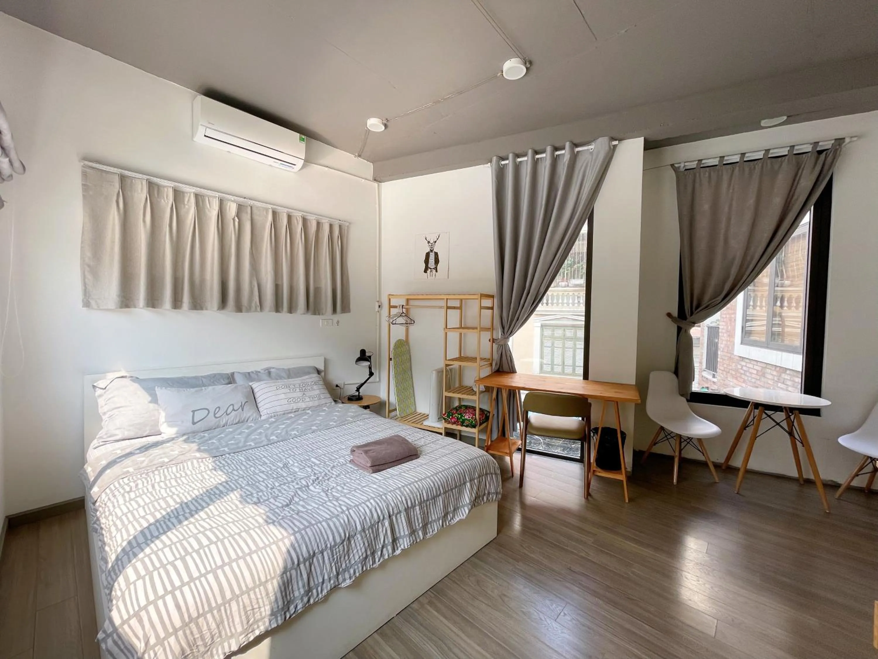 Bed in SaziHome Le Thanh Tong Hanoi