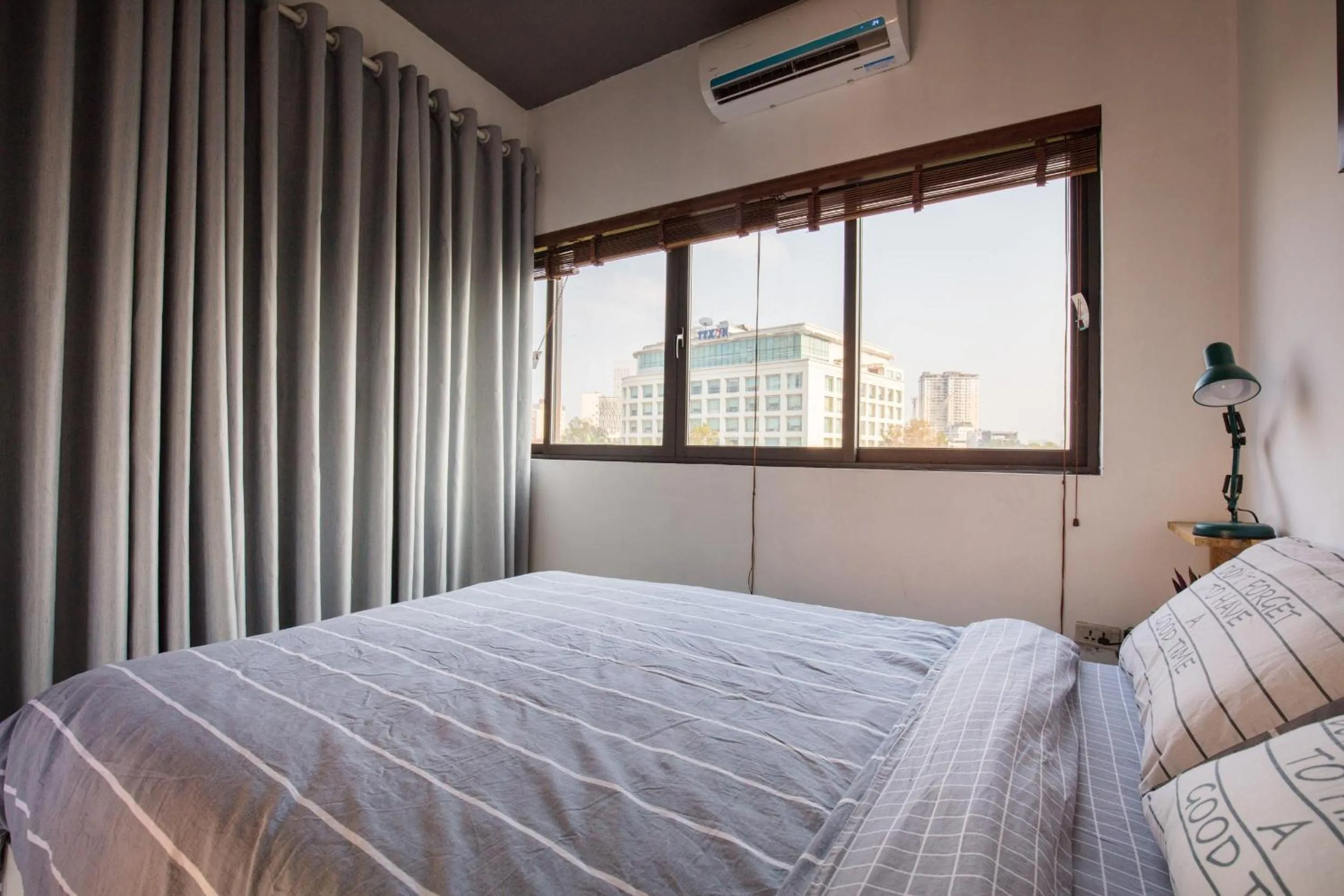 Bed in SaziHome Le Thanh Tong Hanoi