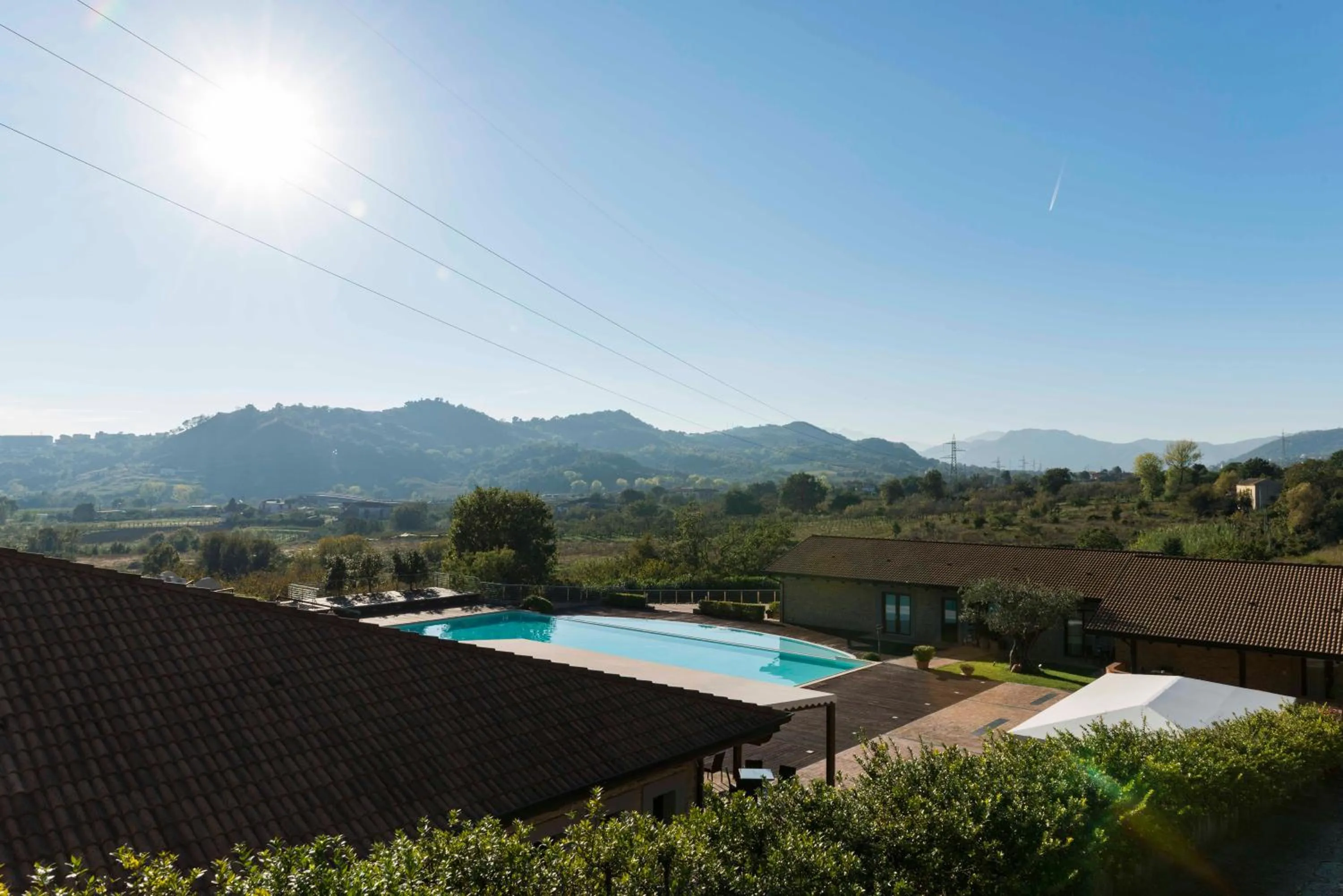 Pool view in Tenuta D'Amore