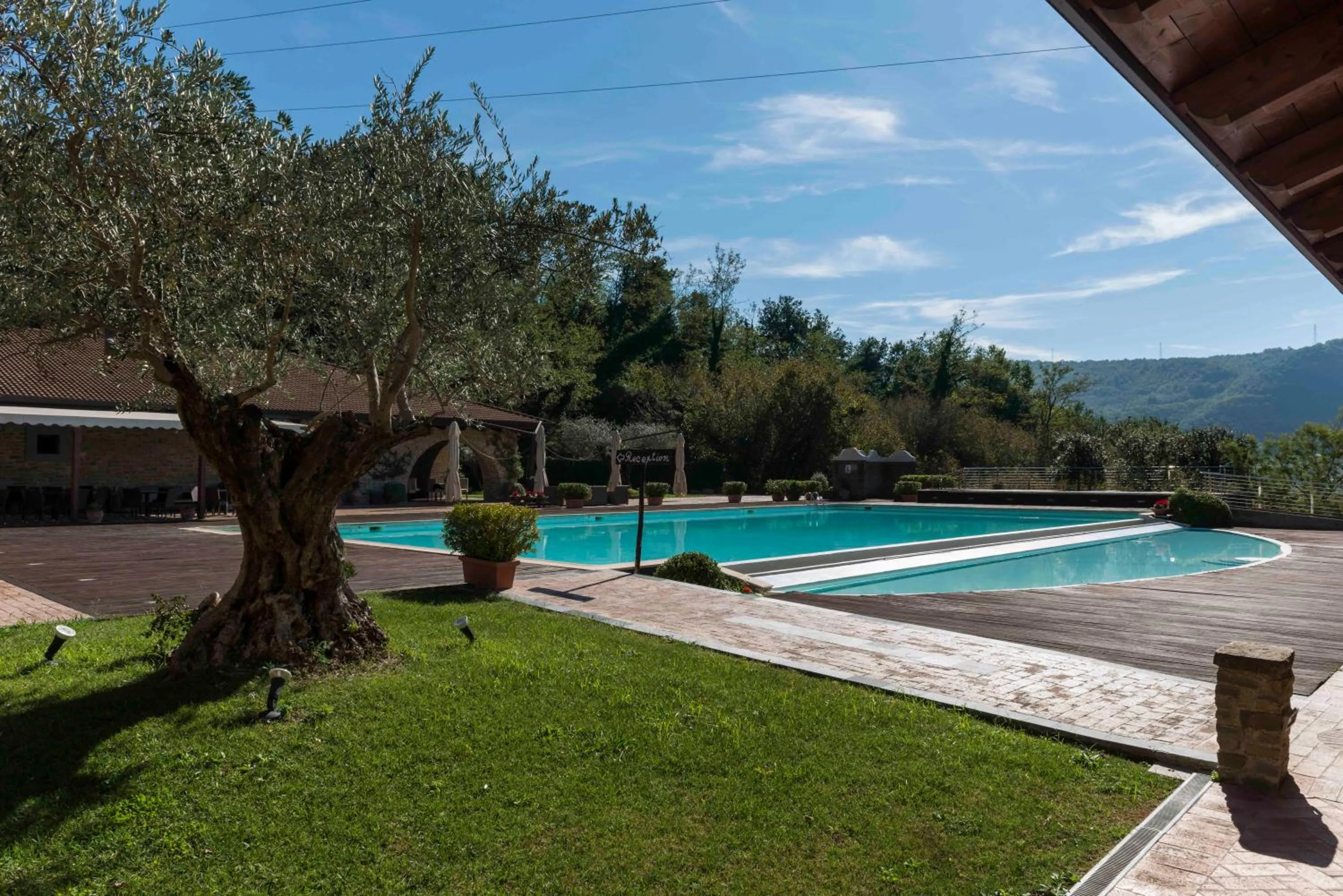 Pool view in Tenuta D'Amore