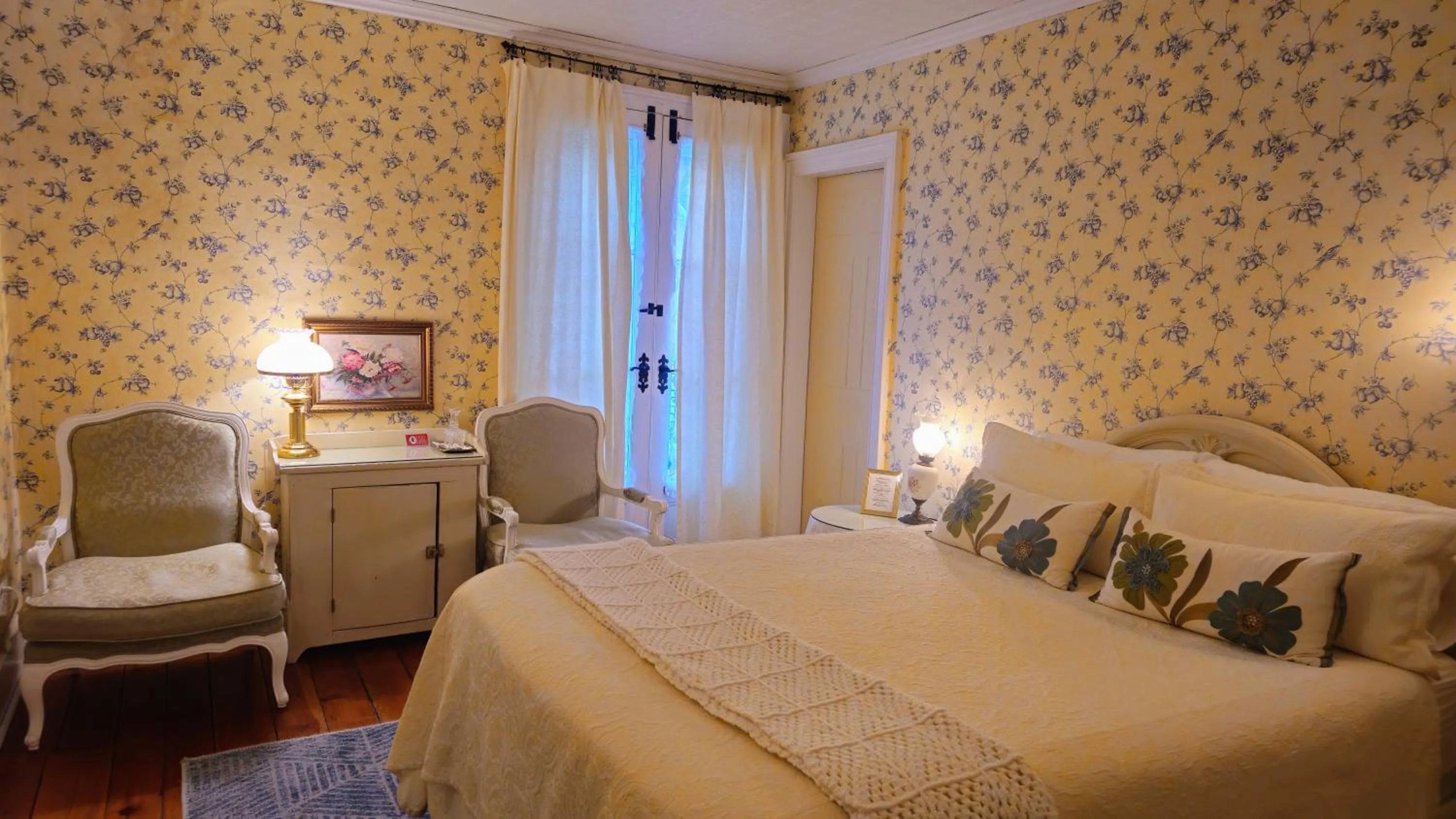 Bed in Historic Wilson-Guy House