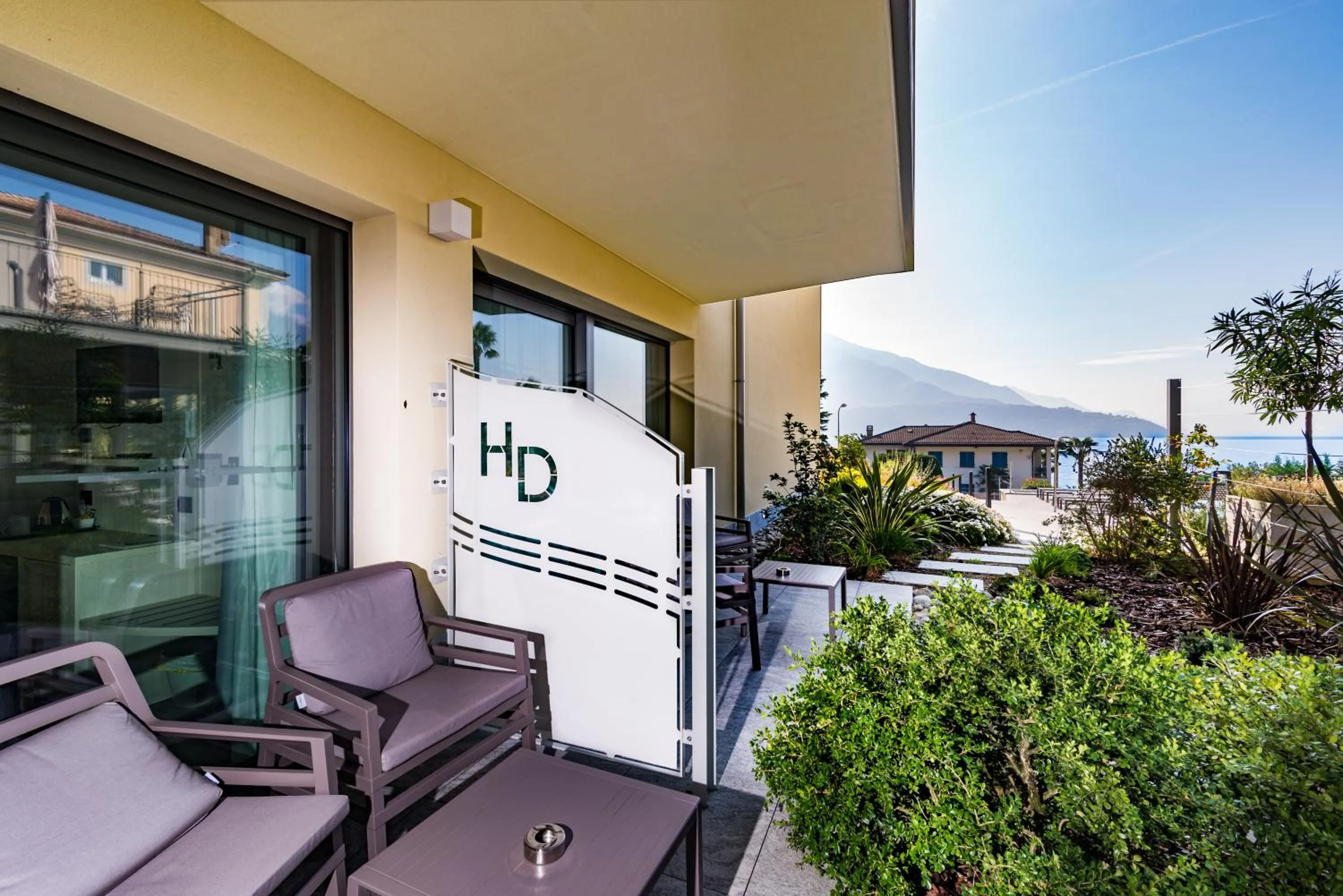 Garden view in Hotel Domaso