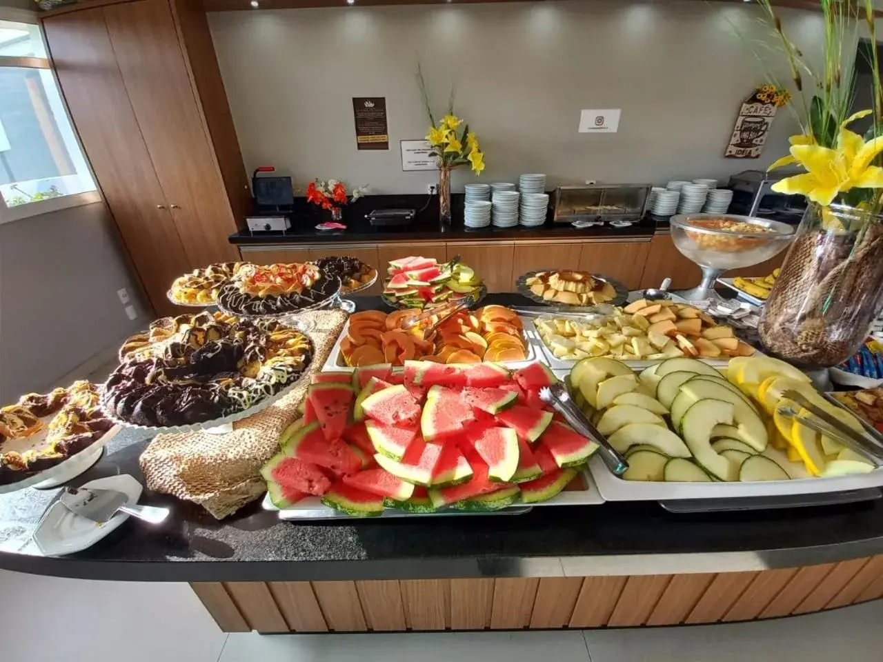 Buffet breakfast in Belluno Apart Hotel Buffet breakfast in Belluno Apart Hotel
