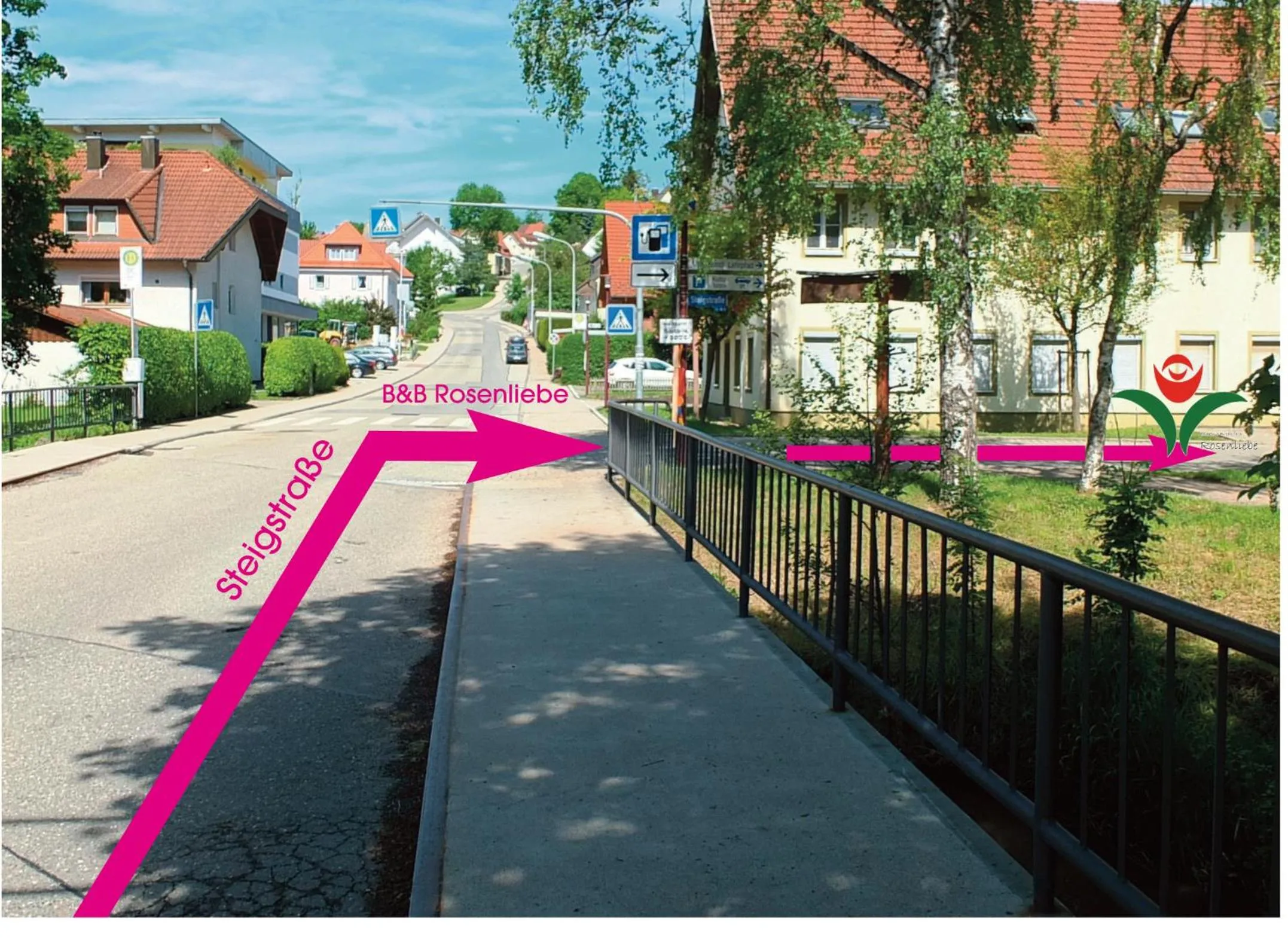 Street view in B&B Rosenliebe