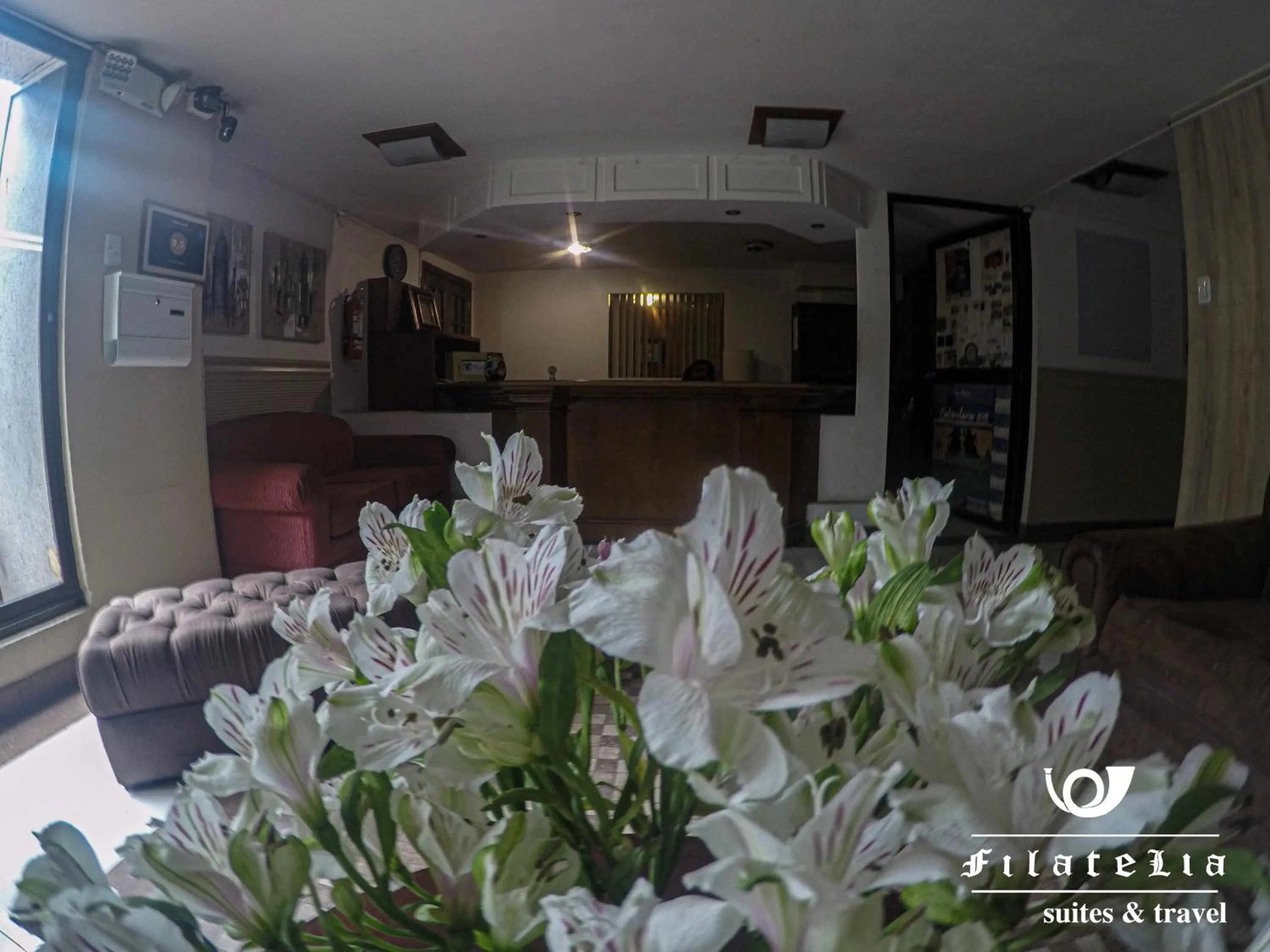 Lobby or reception in Filatelia Suites & Travel