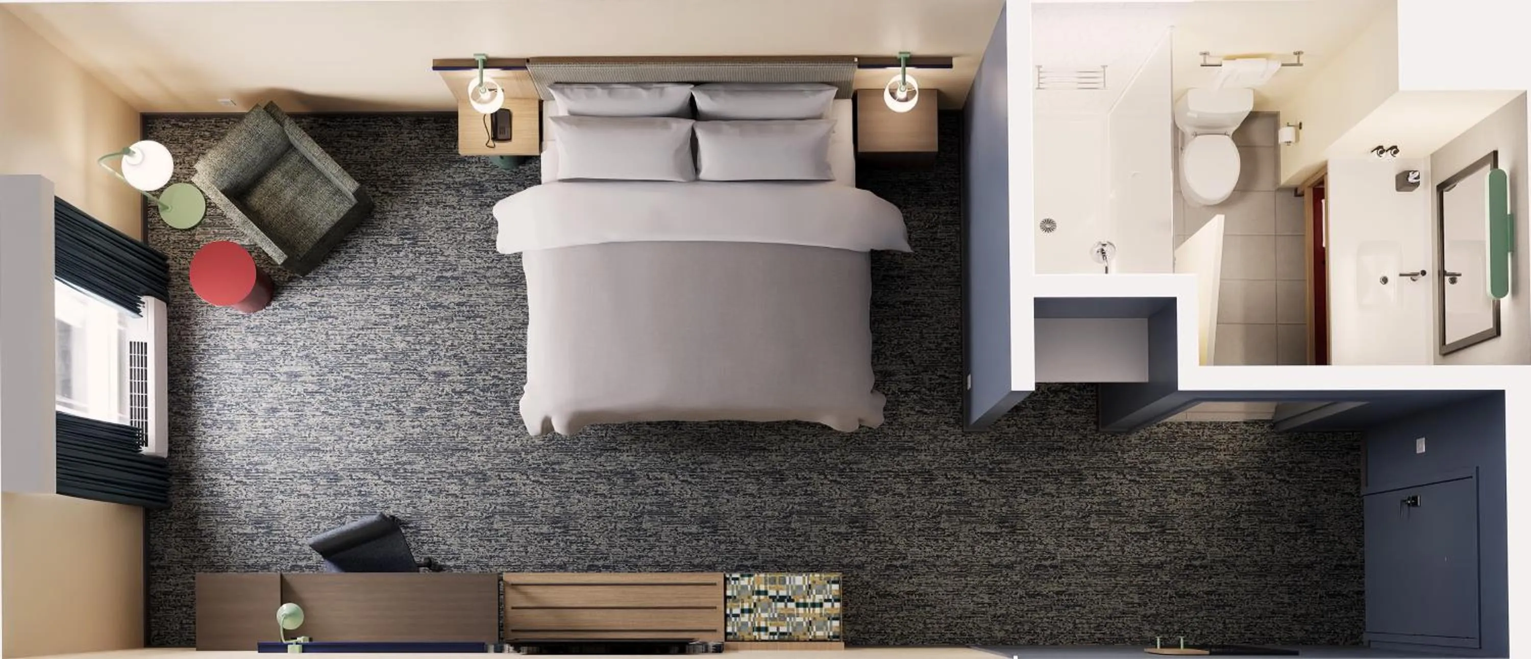 Bed in Garner Hotel Gillette South by IHG