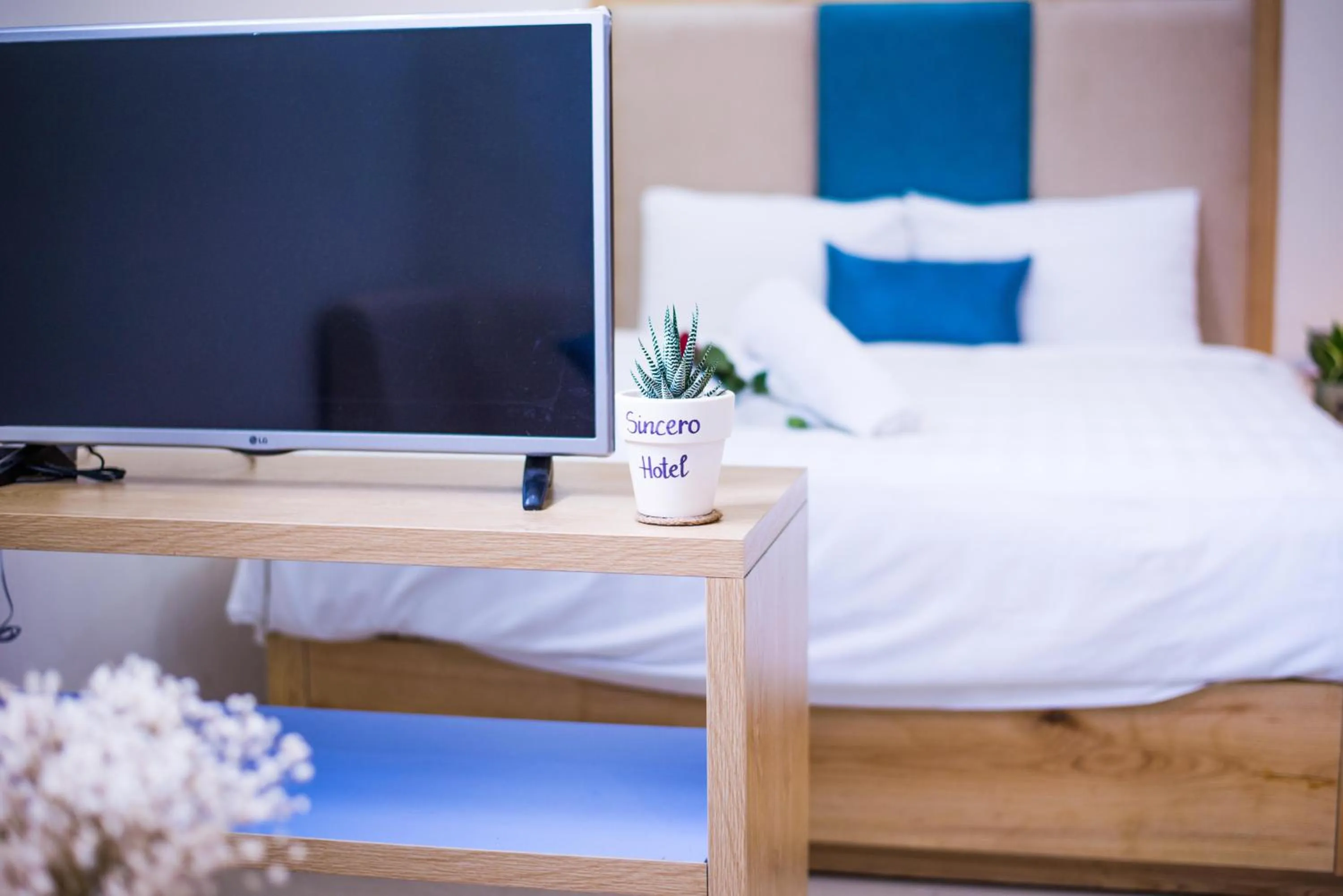 Living room, Bed in Sincero Hotel & Apartment