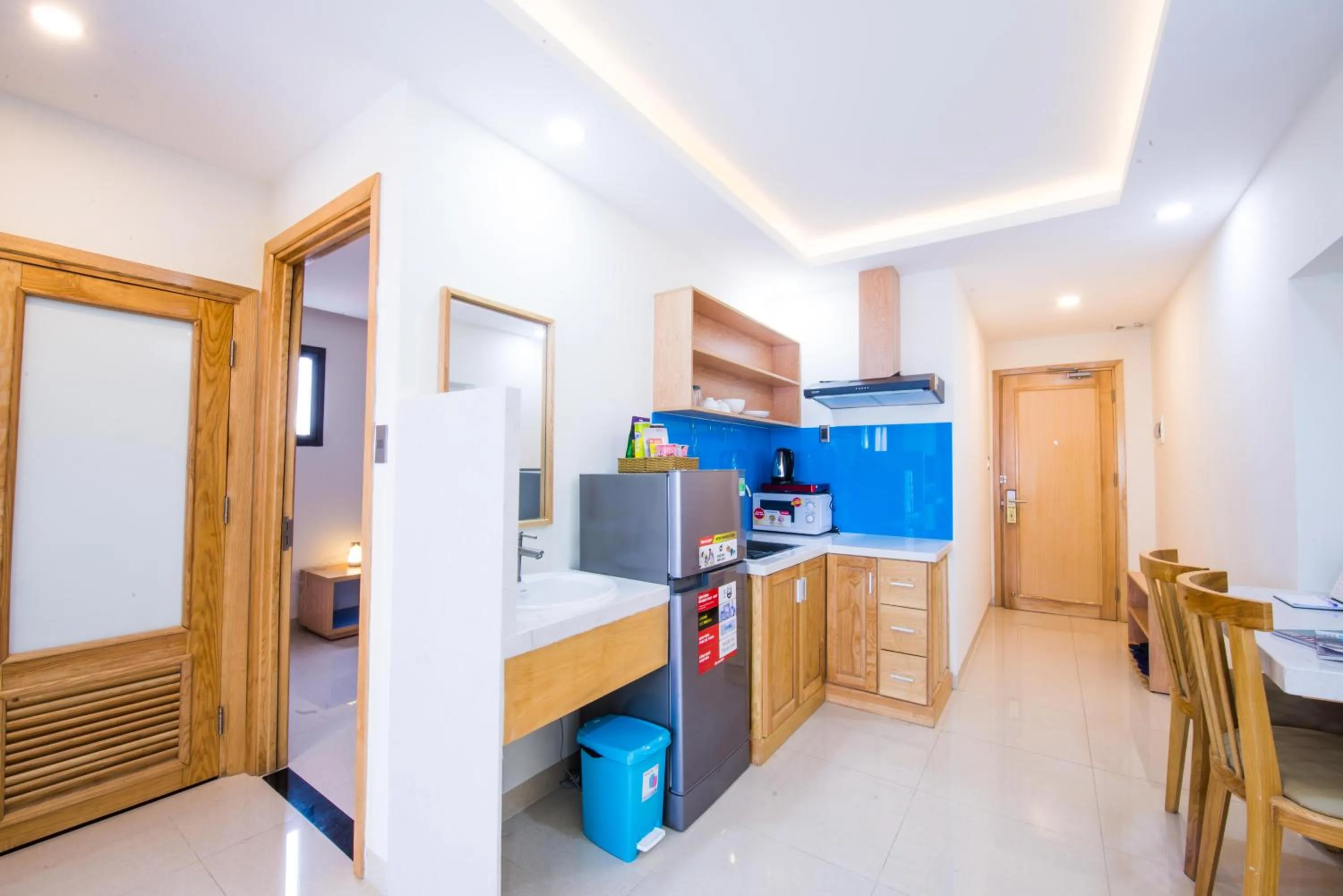 Kitchen or kitchenette in Sincero Hotel & Apartment