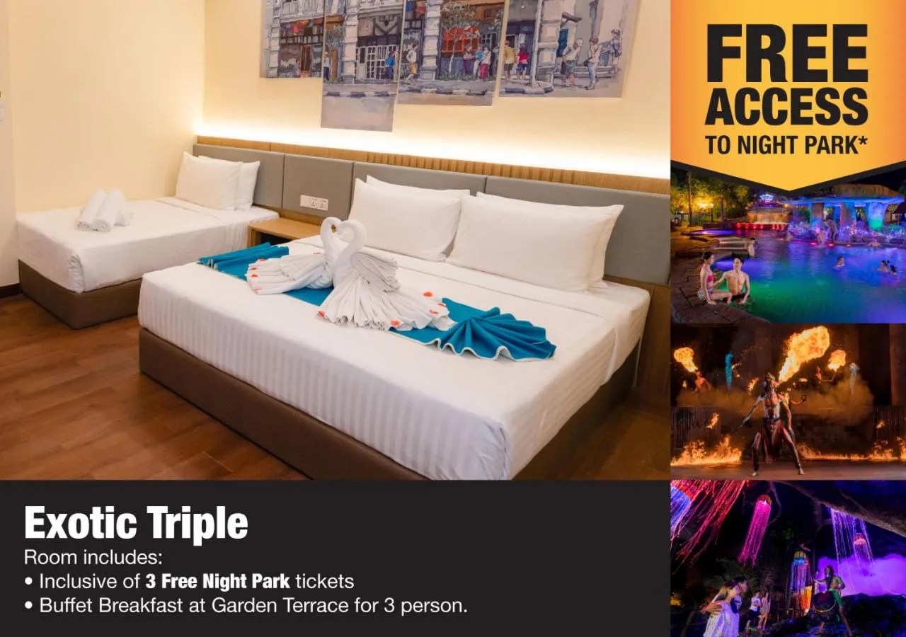 Bed in Sunway Lost World Hotel