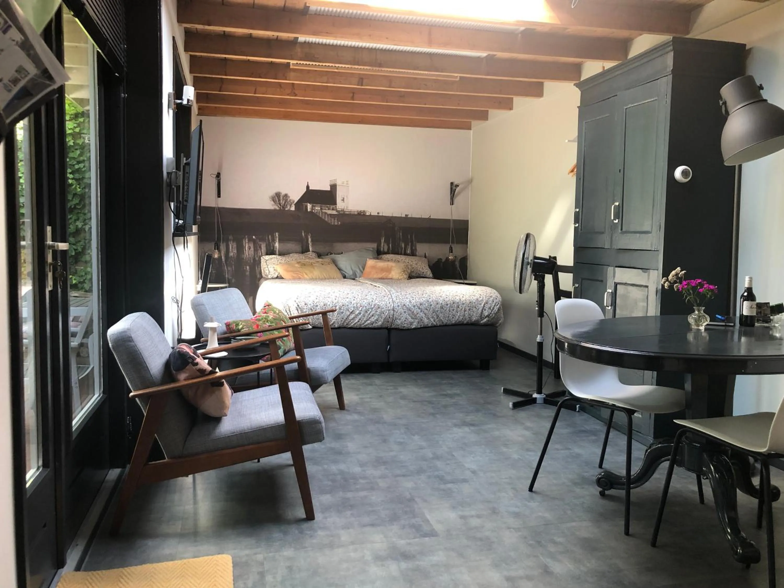 Bed in B&B de Garaazje