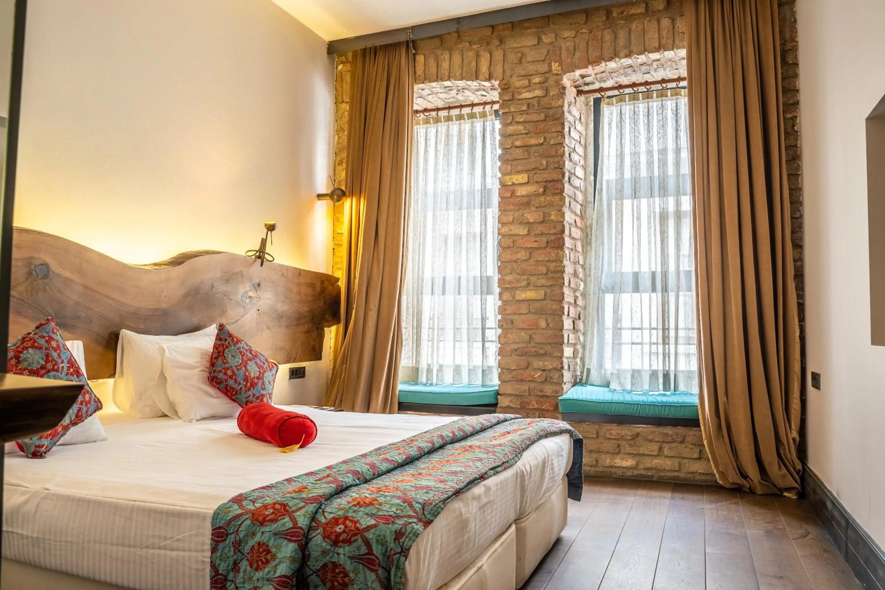 Bed in West Pera Hotel