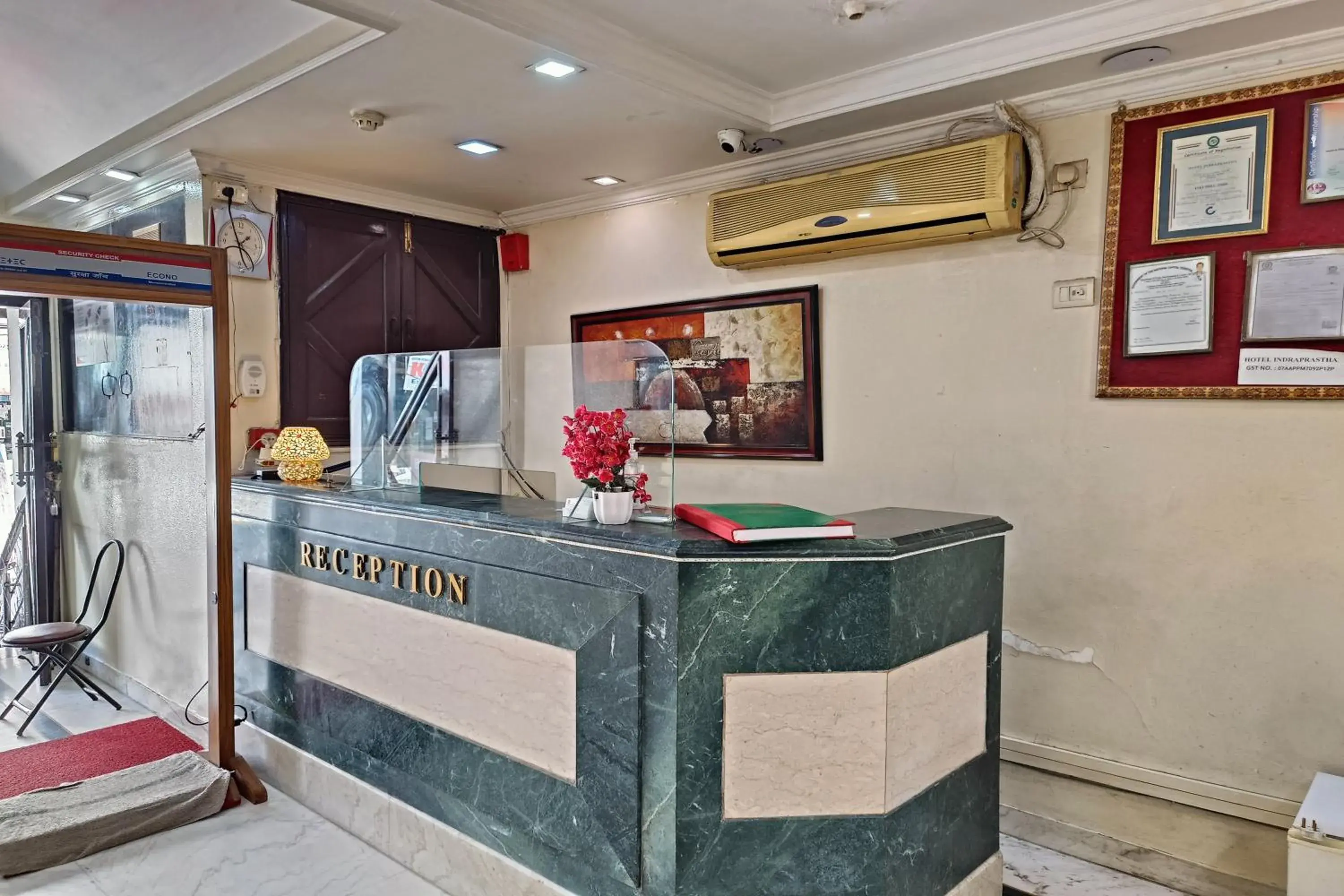 Lobby or reception in Hotel Indraprastha Lobby or reception in Hotel Indraprastha