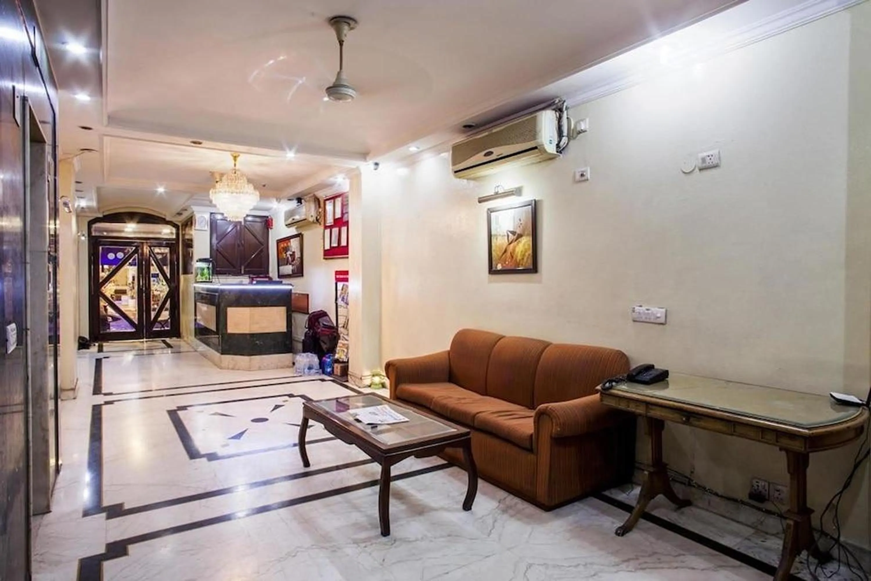 Lobby or reception in Hotel Indraprastha